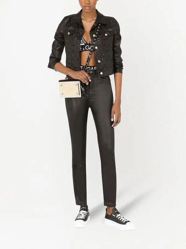 Dolce & Gabbana o1y0825 Denim Jacket in Black Size S / US 4 / IT 40 - 5 Thumbnail