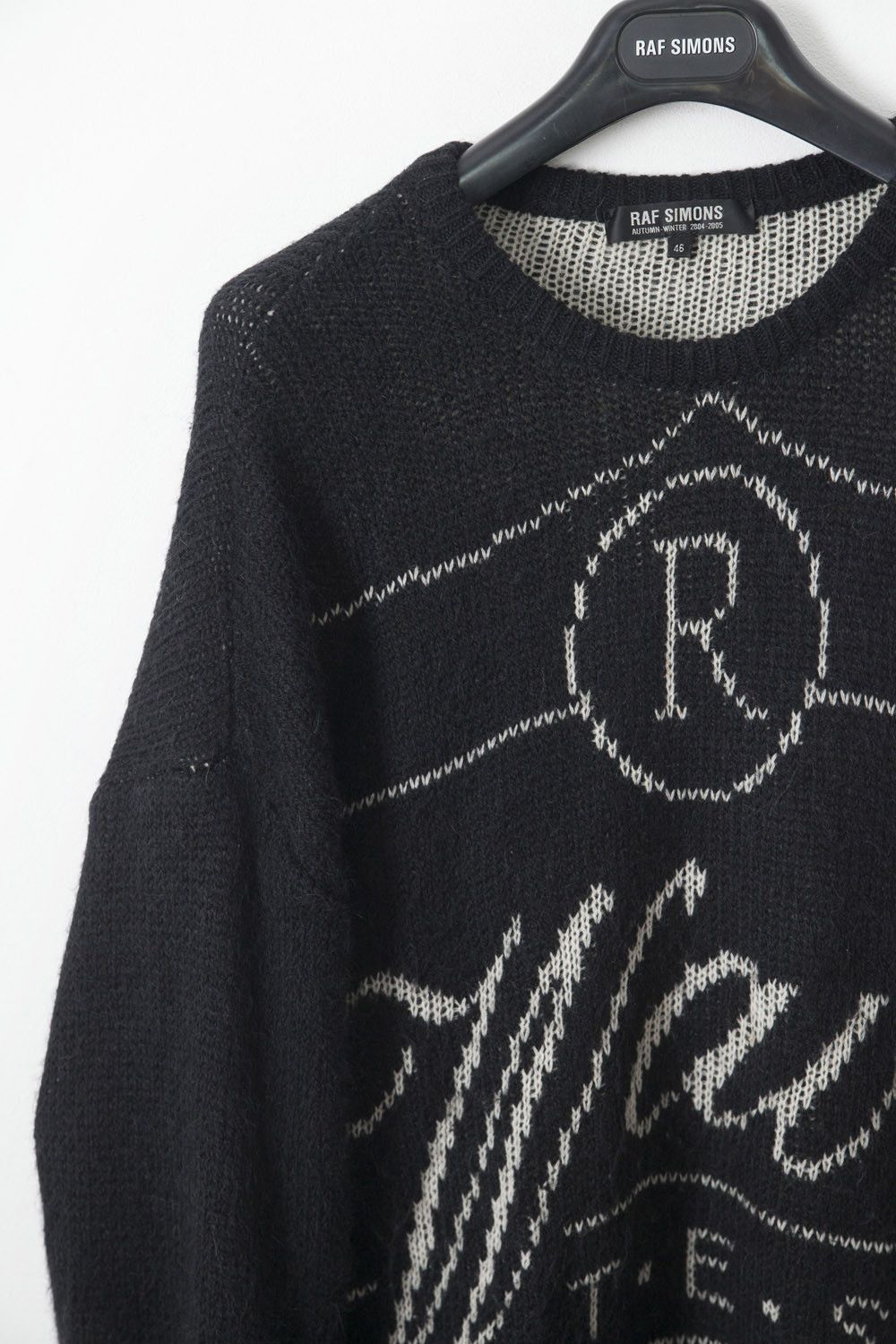 Raf Simons AW04 black Wave Test sweater Size US S / EU 44-46 / 1 - 3 Thumbnail