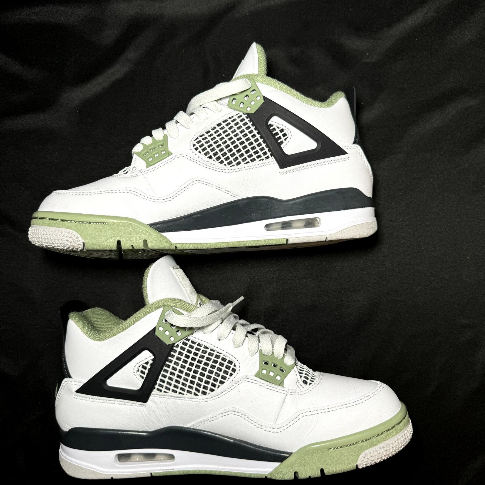 Jordan Brand × Nike Size 10 - Wmns Air Jordan 4 Retro Seafoam Women's Shoes Size US 10 / IT 40 - 2 Thumbnail