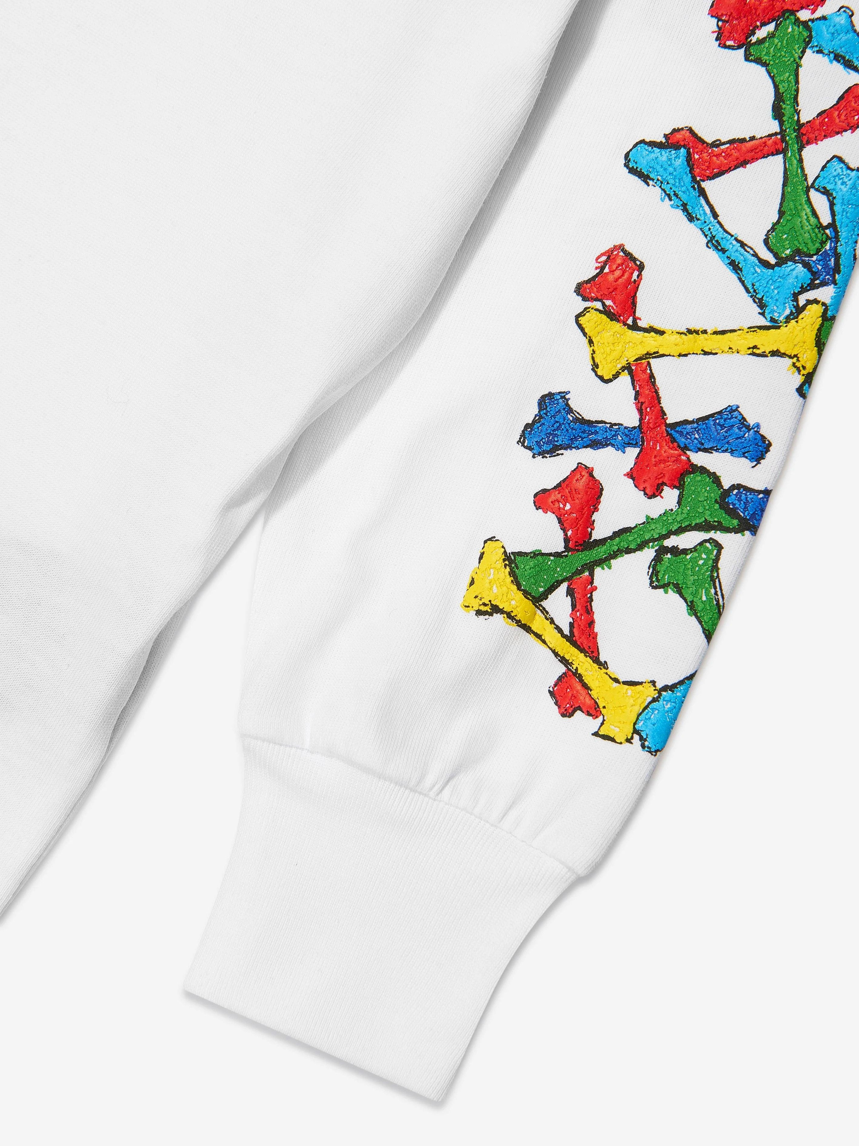 Amiri oc11z0225 KIDS Graphic Logo Sweatshirt in Multicolor Size US XXS / EU 40 - 4 Thumbnail