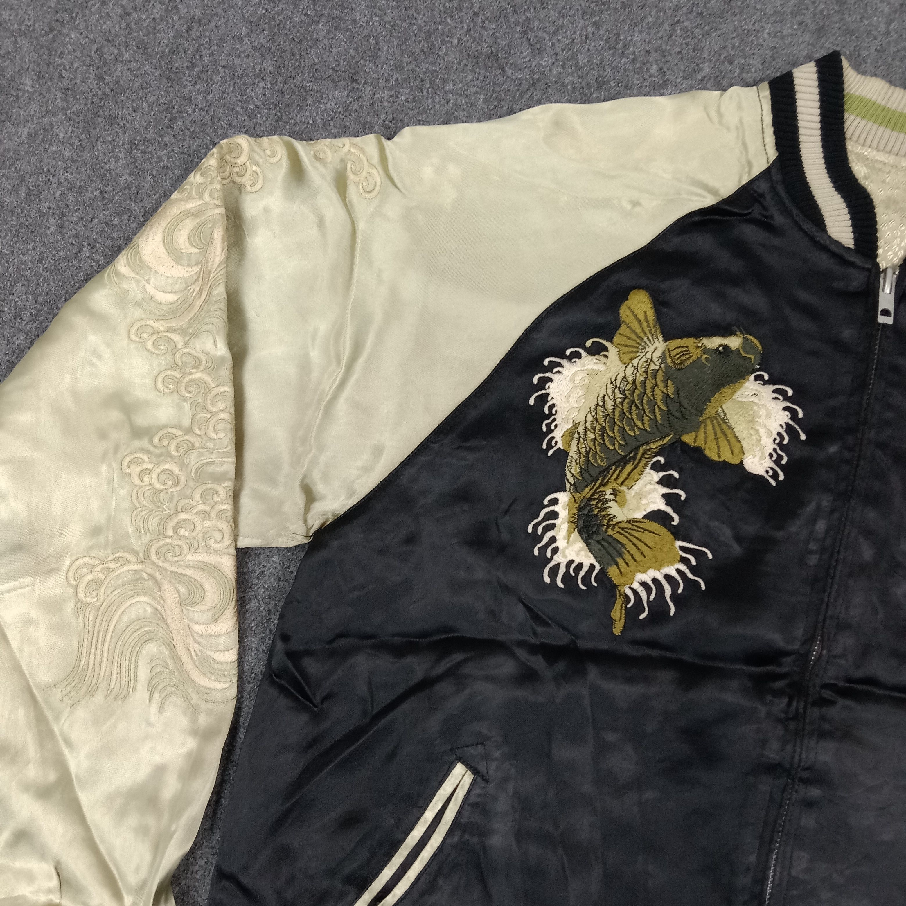 Japanese Brand Japanese Classic Script Reversible Sukajan Jacket C262N13 Size US M / EU 48-50 / 2 - 4 Thumbnail