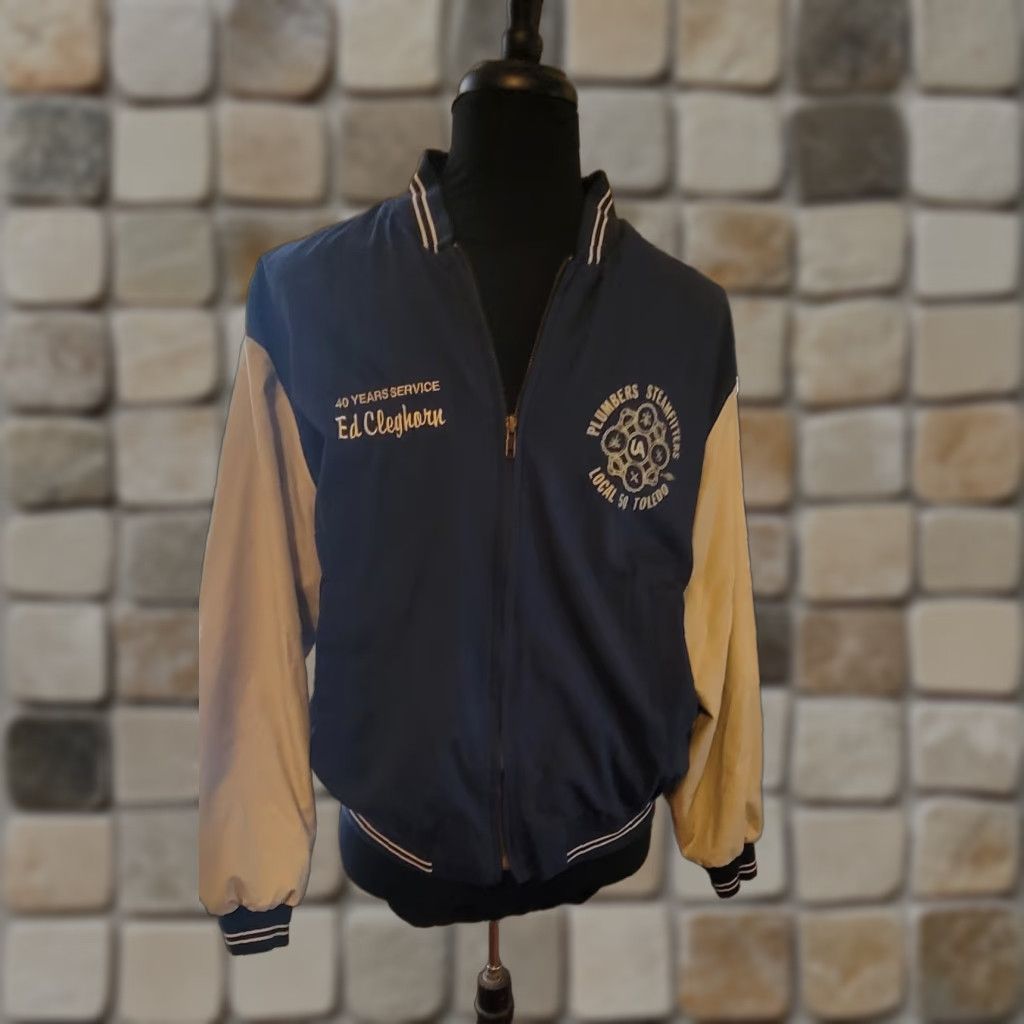 Vintage VINTAGE King Louie Baseball Style Jacket Men L Navy Windbreaker Size US L / EU 52-54 / 3 - 1 Thumbnail