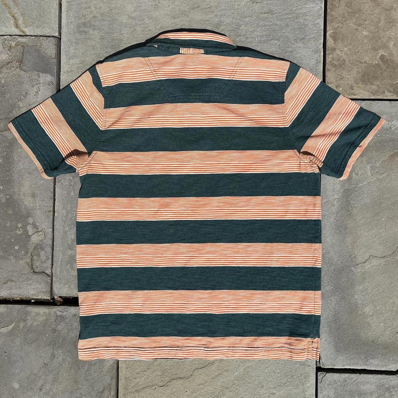 The North Face The North Face Orange and Green Striped Polo Size US M / EU 48-50 / 2 - 2 Thumbnail