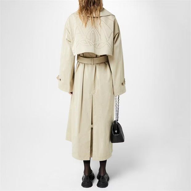 Alexander McQueen o1g2r1mq0824 Military Trench Coat in Pale Beige Size S / US 4 / IT 40 - 5 Thumbnail