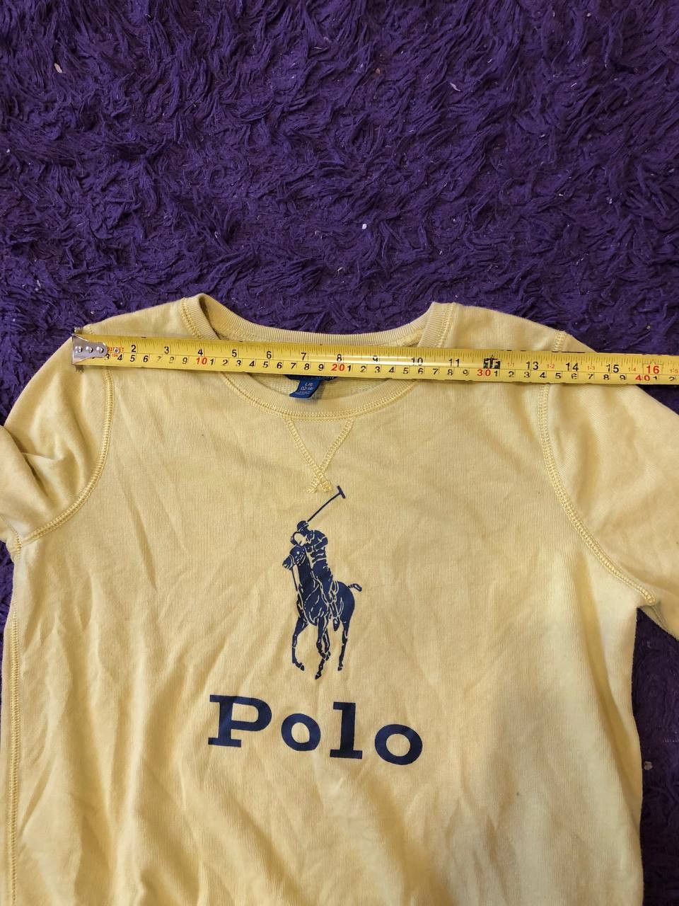 Polo Ralph Lauren POLO Ralph Lauren Girls Big Pony French Terry Pullover Size M / US 6-8 / IT 42-44 - 9 Thumbnail