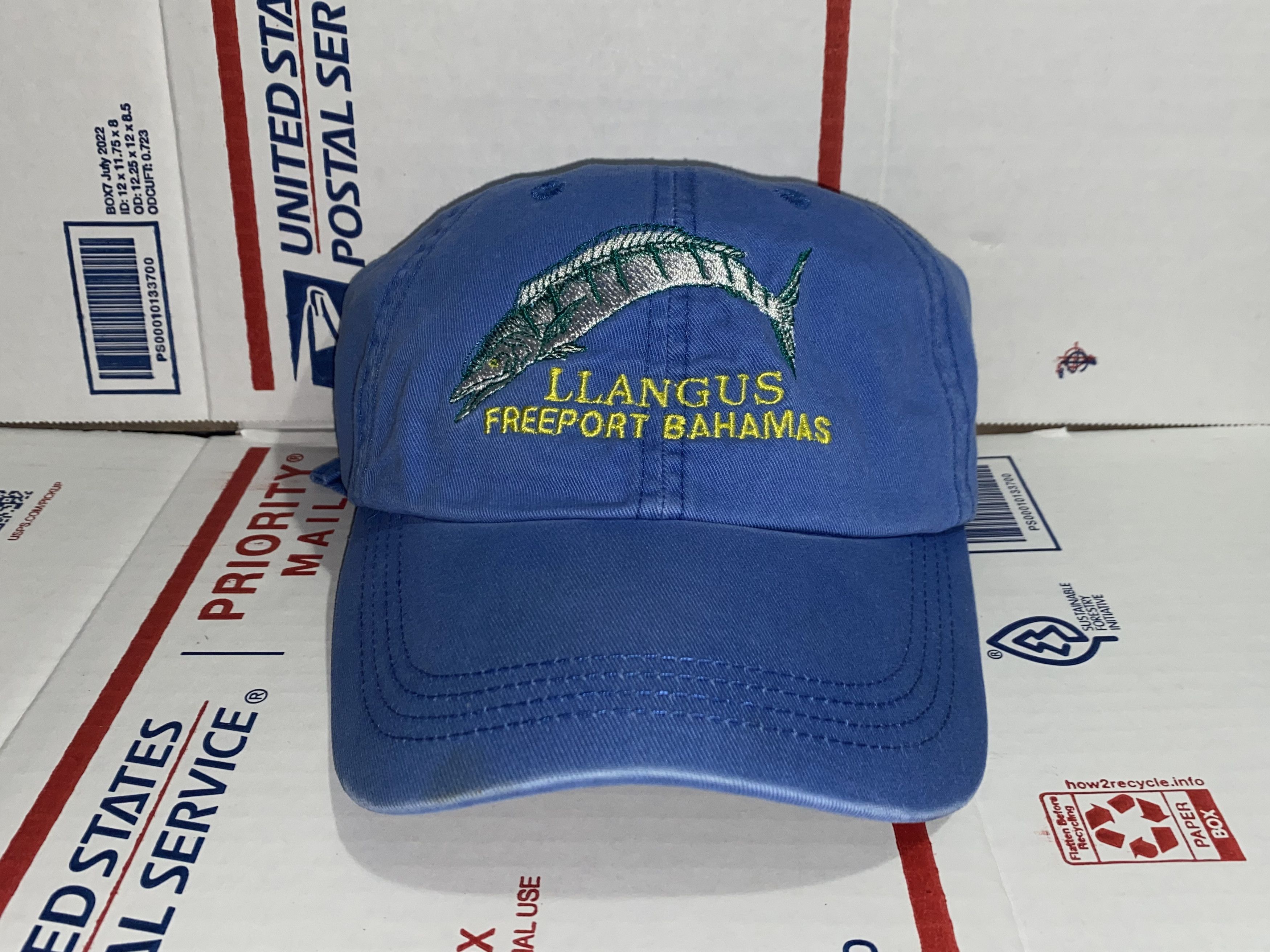 Alternative Apparel LLANGUS Boat Fishing tournament Freeport Bahamas Cap dad Hat Size ONE SIZE - 1 Thumbnail