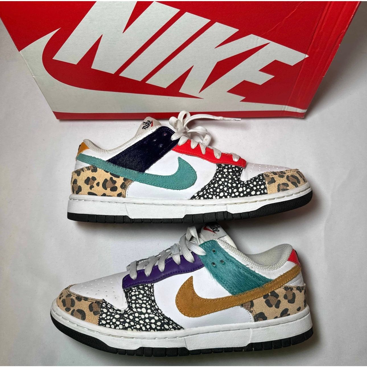 Jordan Brand × Nike Size 7 - Nike Wmns Dunk Low SE Safari Mix Women's Shoes Size US 7 / IT 37 - 2 Thumbnail