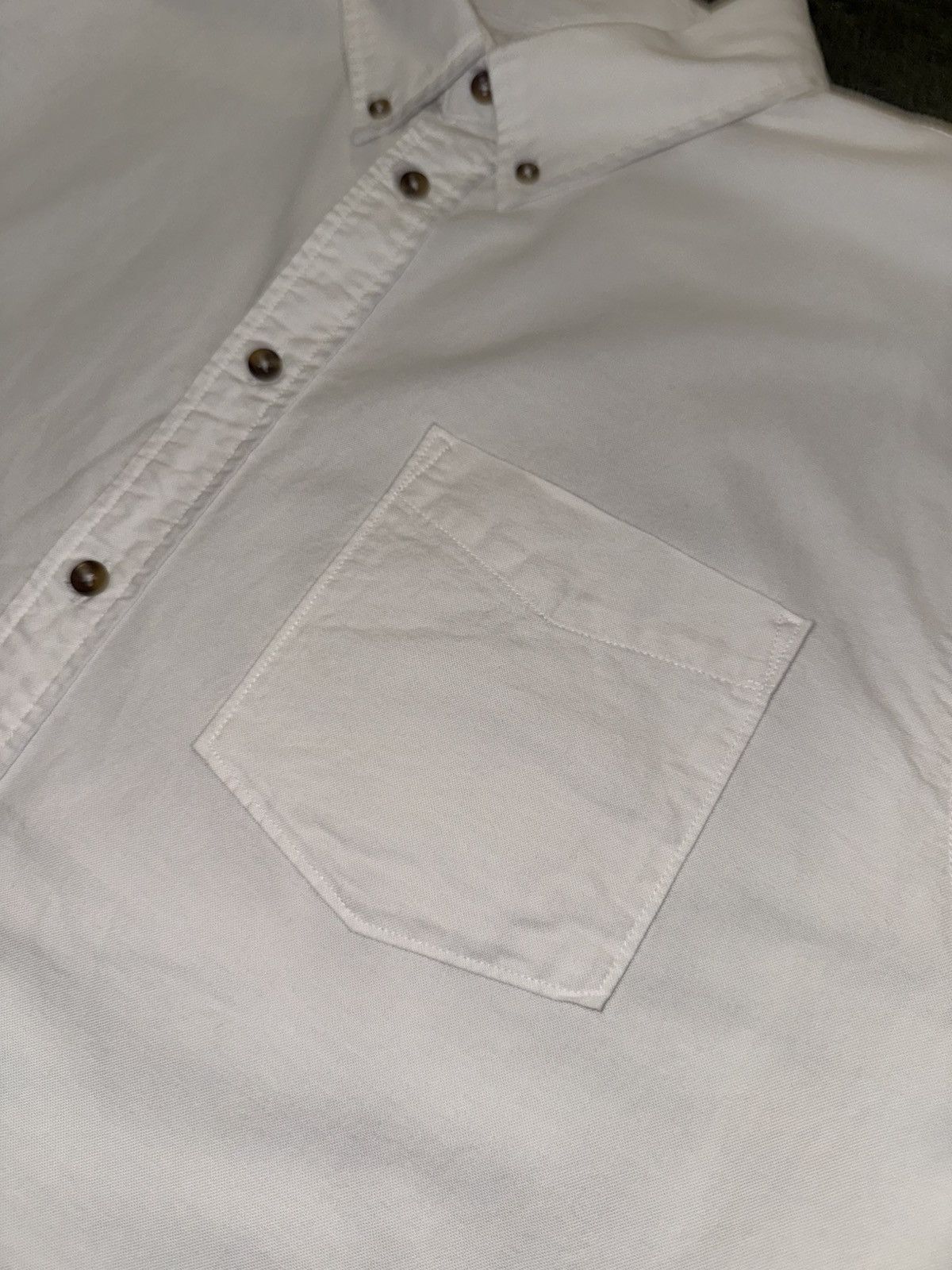 Nike [XXL] Nike Life Oxford Classic Fit Cotton Shirt White Size US XXL / EU 58 / 5 - 3 Thumbnail