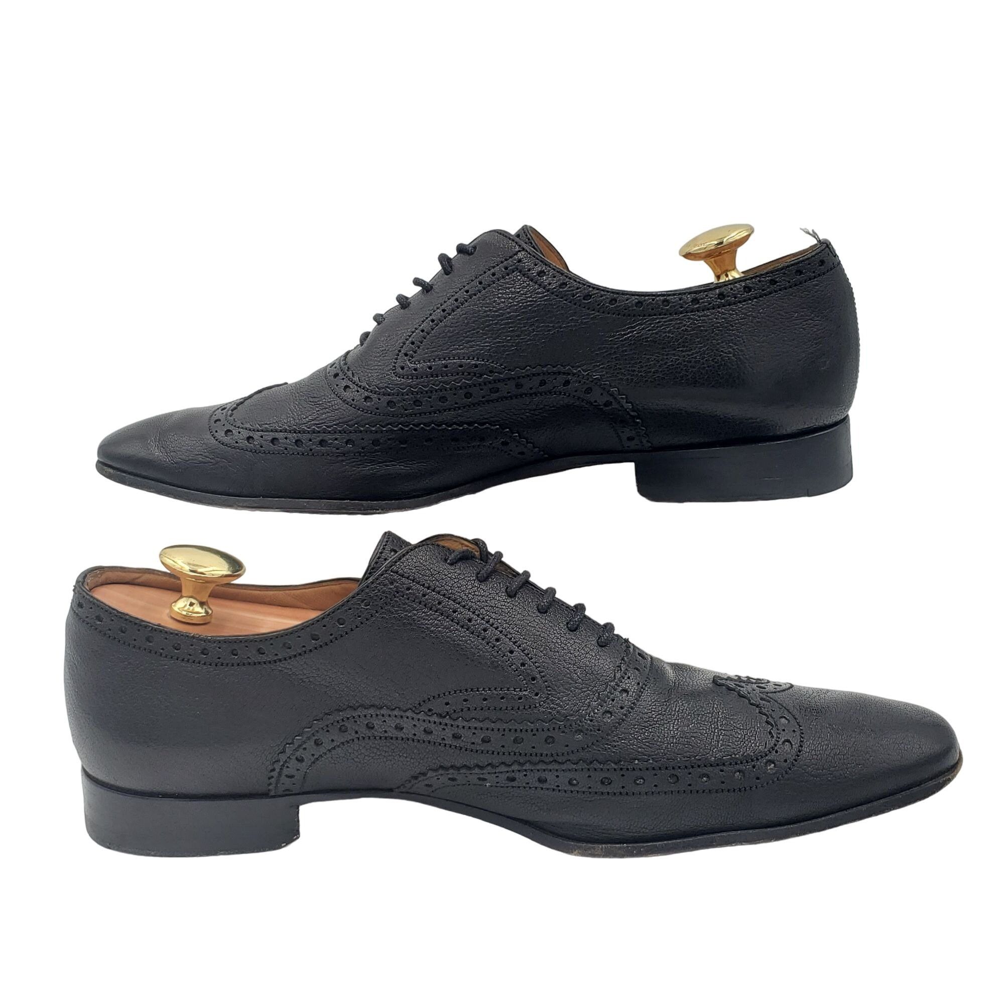 Bally Vintage Bally Switzerland Dress Shoes Men 9.5 Black Leather Size US 9.5 / EU 42-43 - 2 Thumbnail