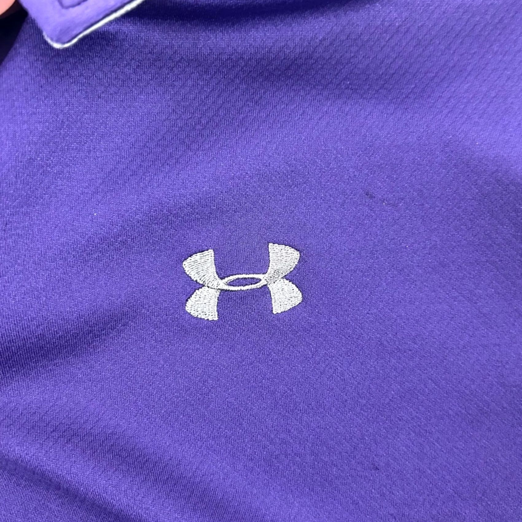 Under Armour Under Armour Men's XXL Purple HeatGear Short Sleeve Athletic Polo - 1249072 Size US XXL / EU 58 / 5 - 5 Thumbnail