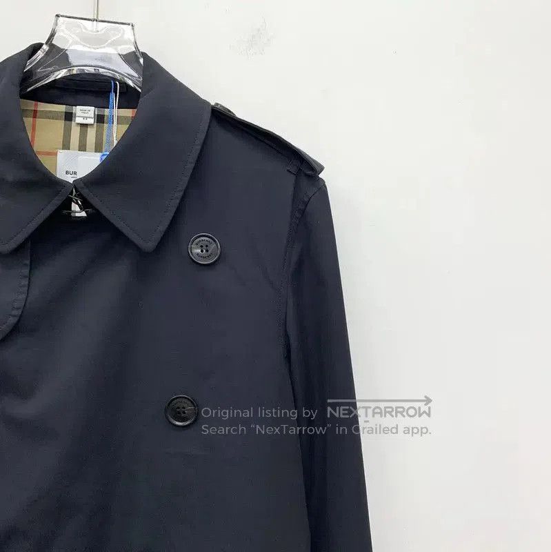 Burberry Burberry Women's Black Cotton Trench Coat. Size L / US 10 / IT 46 - 3 Thumbnail