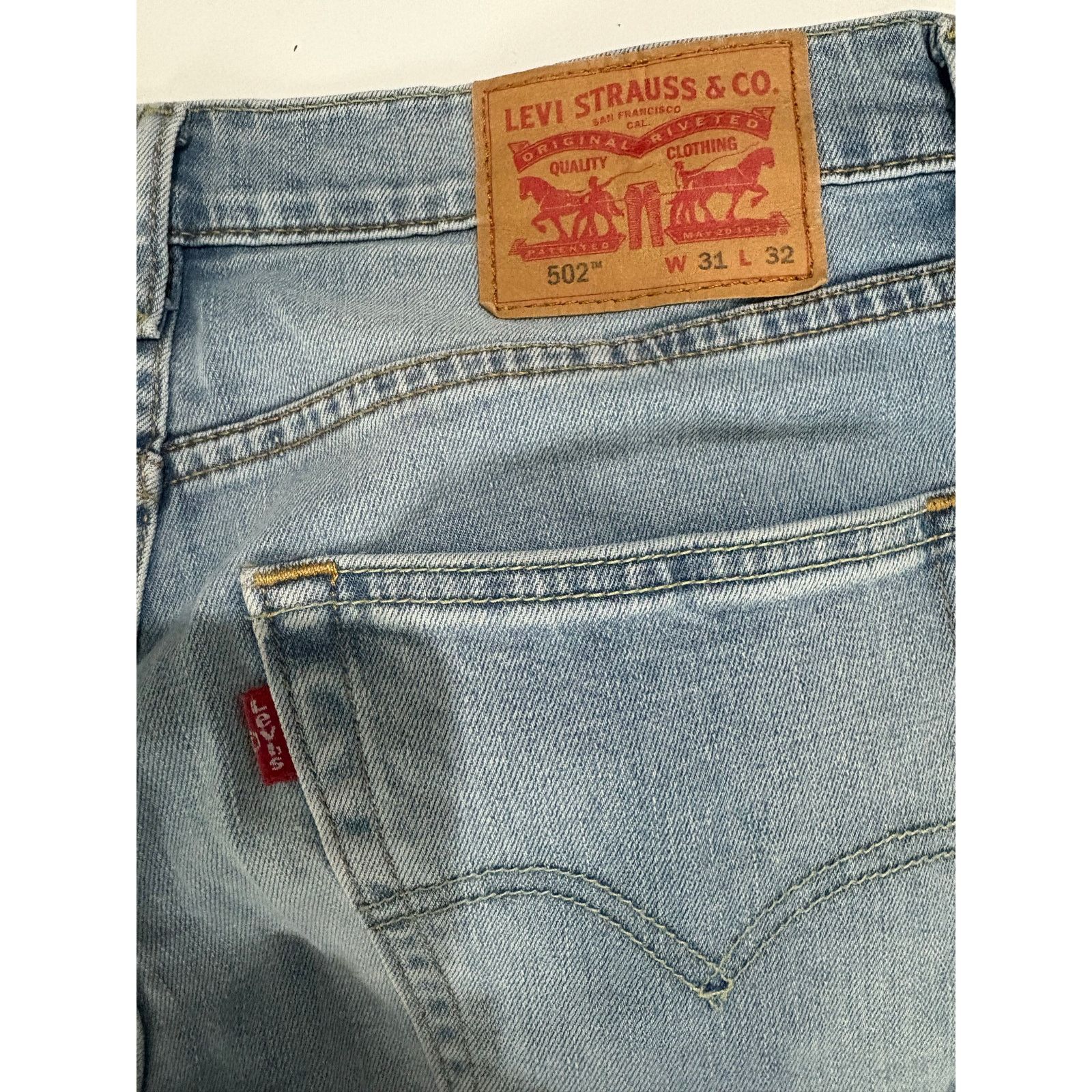 Levi's Levis Strauss co. Denim 502 31x32 blue Size US 31 - 3 Thumbnail