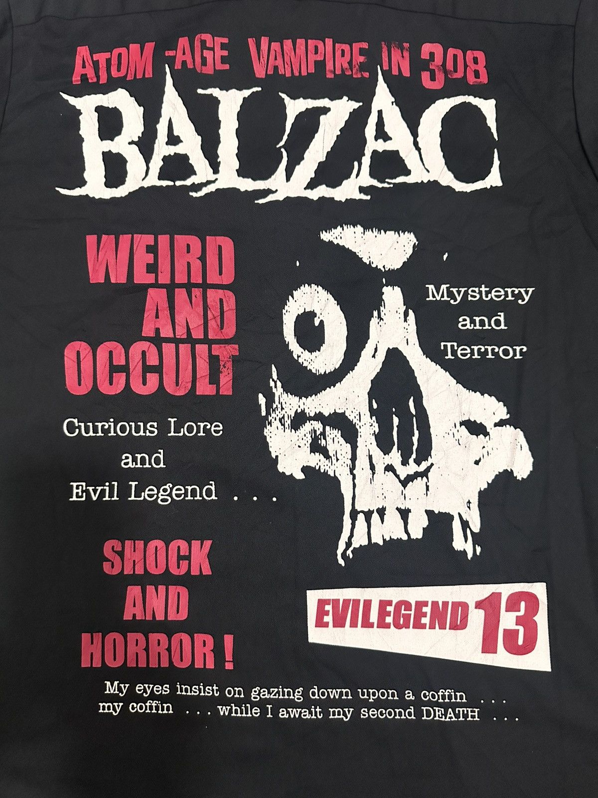 Other Japan Punk Rock Balzac Evil Legend 13 Workwear Black Shirt Size US L / EU 52-54 / 3 - 7 Thumbnail