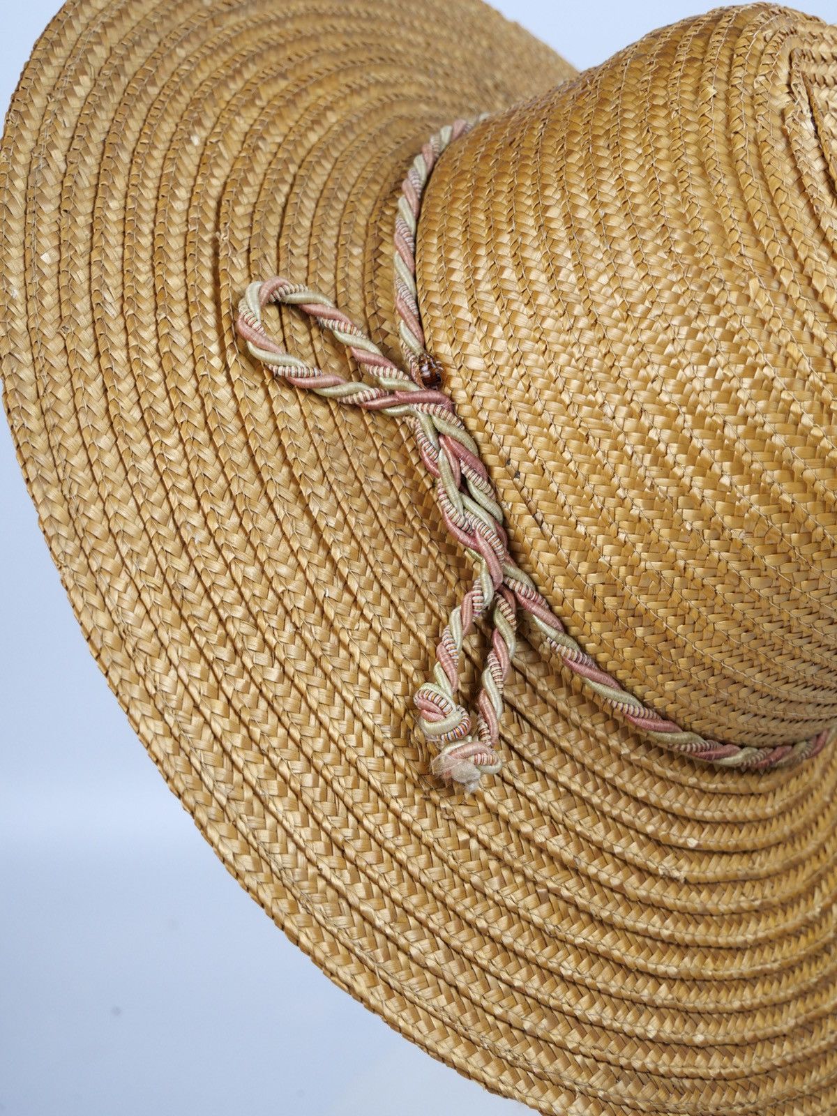 Other Vintage Raffia Straw Hat Wide Brim Natural Hat Size ONE SIZE - 2 Thumbnail