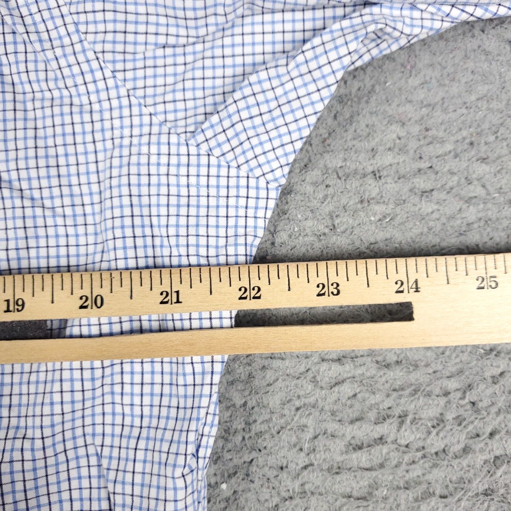 Ralph Lauren Ralph Lauren Dress Shirt Mens 16 Blue Check Long Sleeve Button-Down Size 42R - 5 Thumbnail