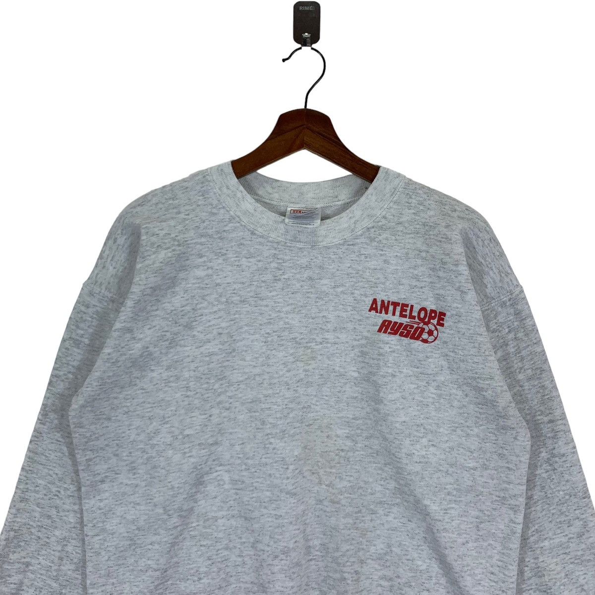 🔥🔥VINTAGE ANTELOPE AYSO PLAYSOCCER PULLOVER CREWNECK