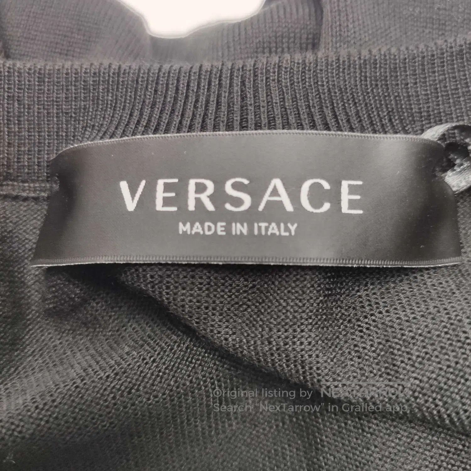 Versace Versace Wool V-Neck Long-Sleeve Solid Sweater XL. Size US XL / EU 56 / 4 - 2 Thumbnail