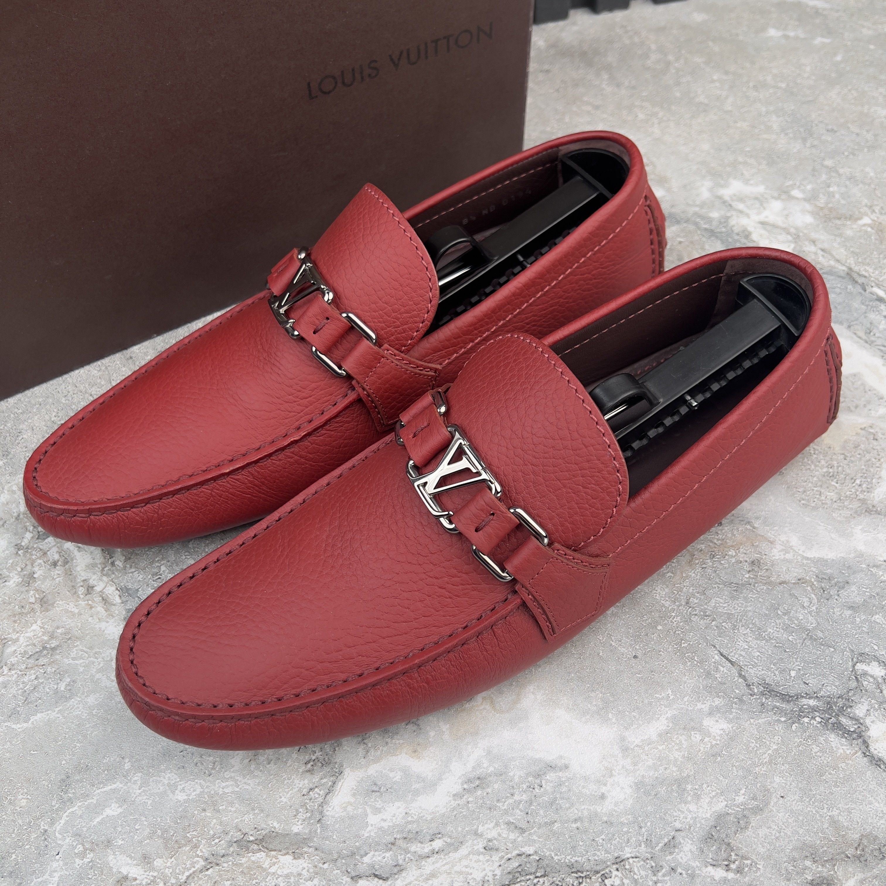 Louis Vuitton Hockenheim Driving Moccasin Grain Leather Size US 9.5 / EU 42-43 - 1 Thumbnail