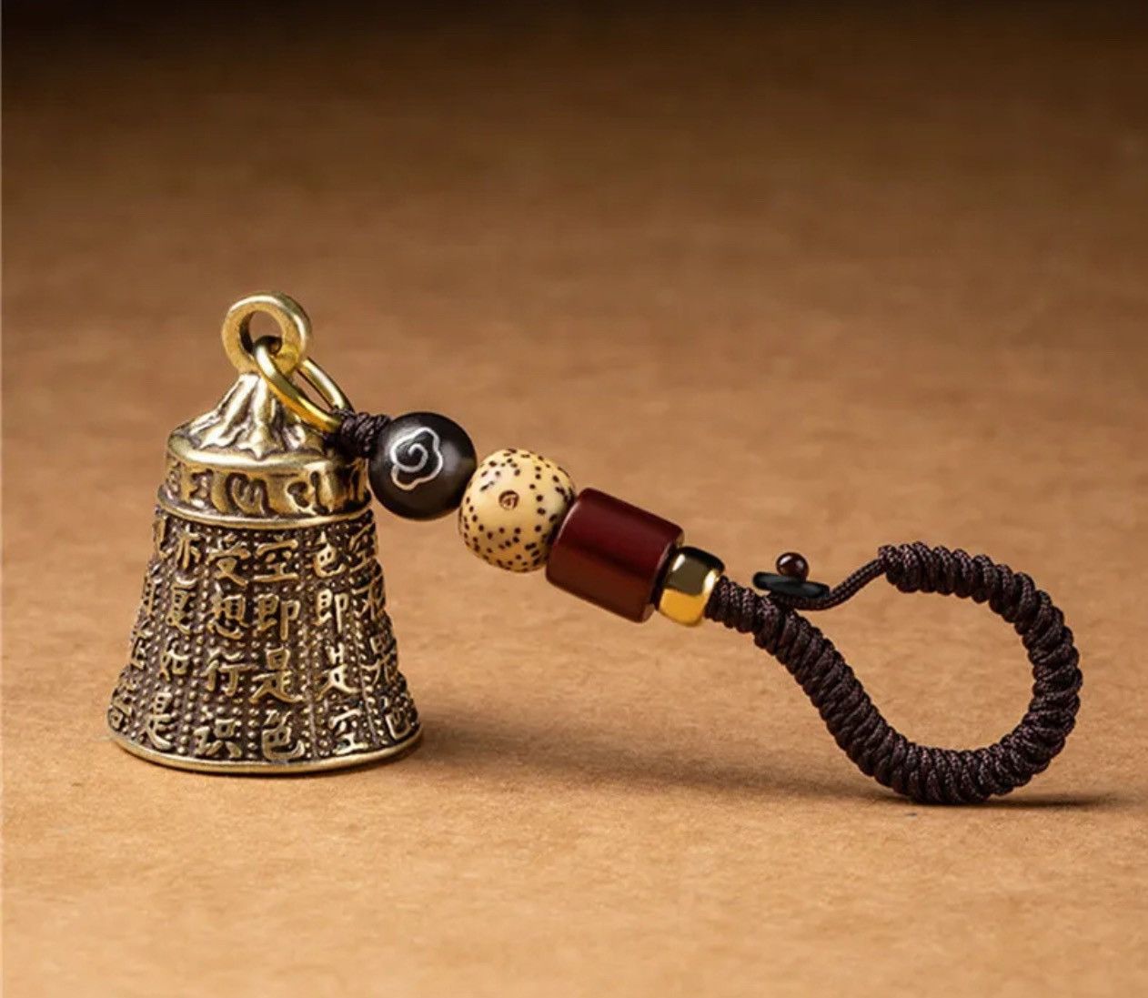 Vintage Vintage Brass Tibetan Bell Keychains Size ONE SIZE - 2 Thumbnail