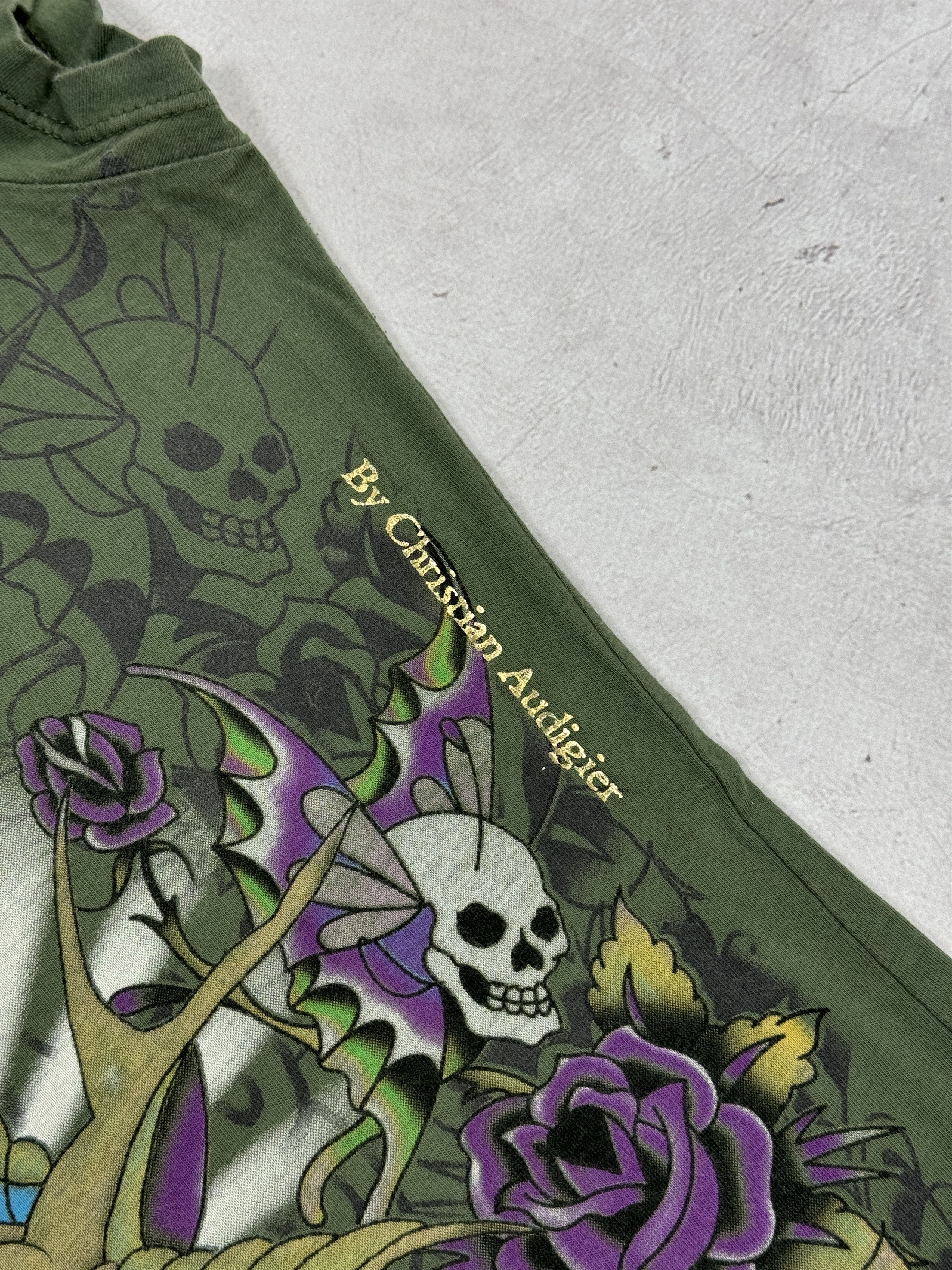 Christian Audigier × Ed Hardy Ed Hardy Mini Dress Tunica Love and Roses Skull & Bird Size S / US 4 / IT 40 - 12 Thumbnail