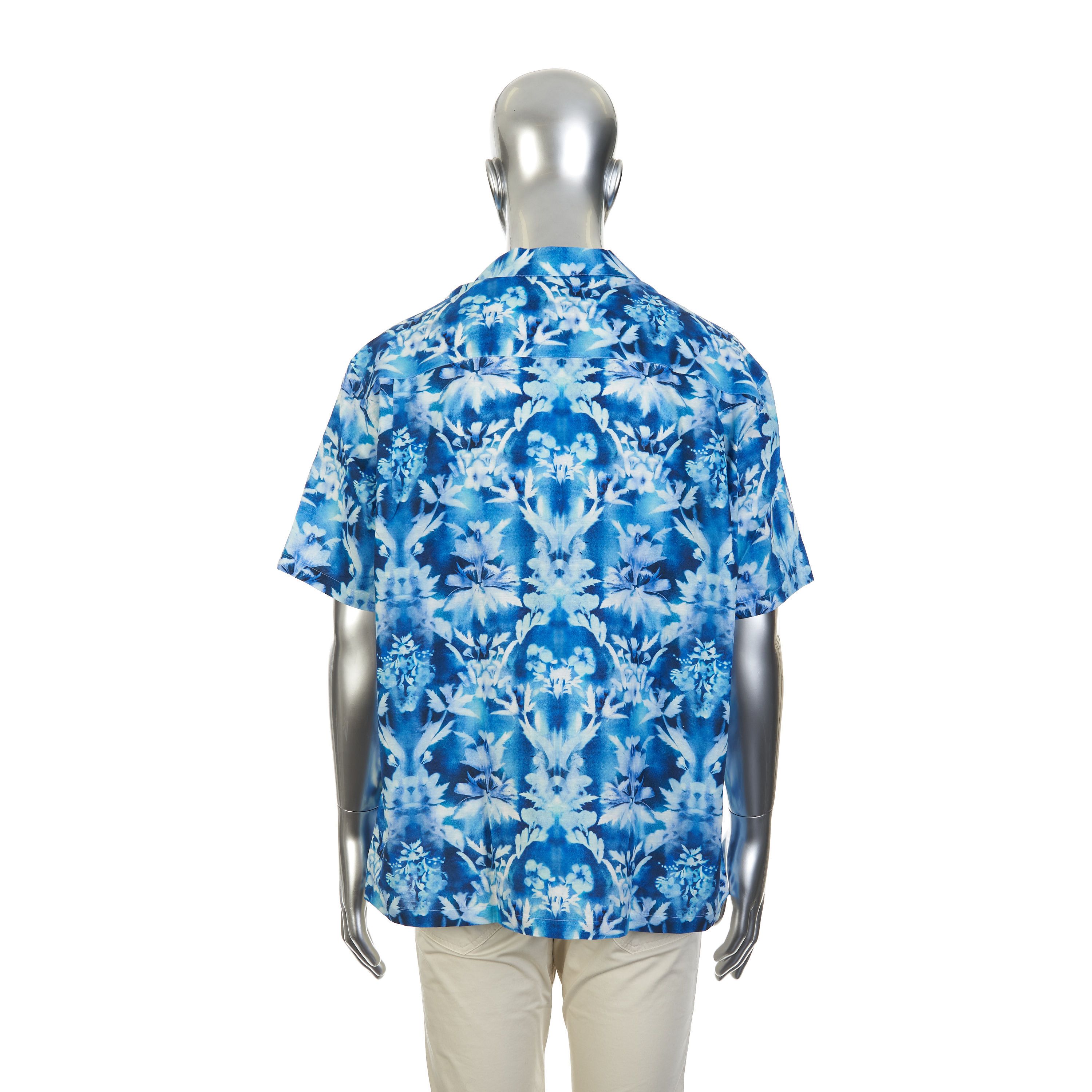 Berluti Hawaiian Shirt With Floral Print & Shortsleeves Size 44 Size US XL / EU 56 / 4 - 6 Thumbnail