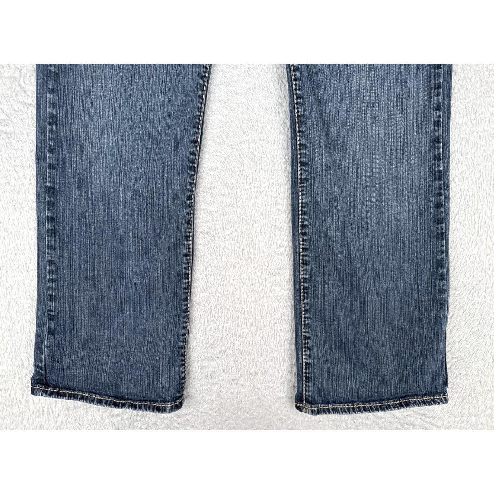 Denime Common Genes Jeans Womens 10P Blue Mid Rise Straight Leg Stretch Denim Casual Size 32" / US 10 / IT 46 - 2 Thumbnail