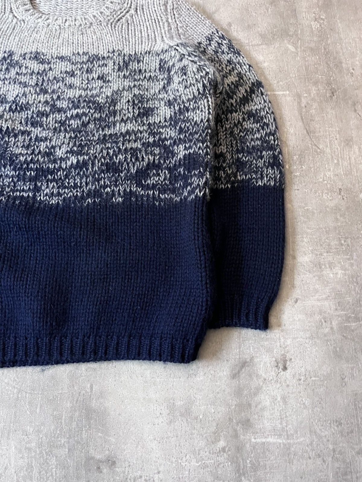 Jil Sander Jil Sander by Raf Simons wool sweater navy grey Size US M / EU 48-50 / 2 - 3 Thumbnail