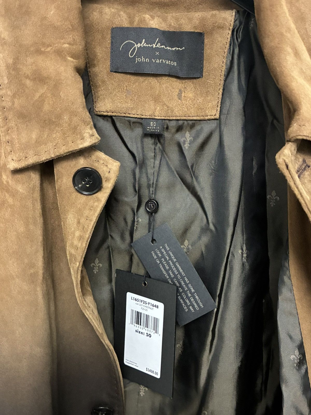 John Varvatos Lennon Dakota Coat EU 50 USA 40 Size US M / EU 48-50 / 2 - 15 Thumbnail