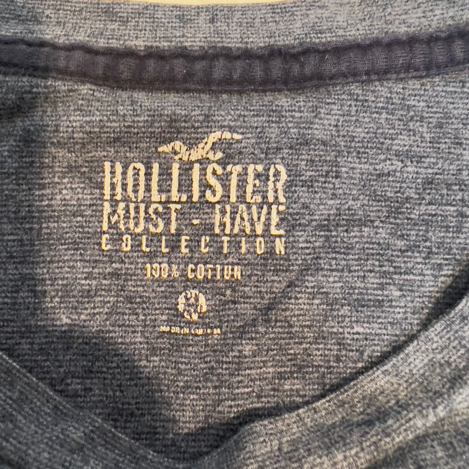 Hollister Hollister T-Shirts Lot of 2 Men M Logo Cali Blue & Blue Grey Size US M / EU 48-50 / 2 - 4 Thumbnail