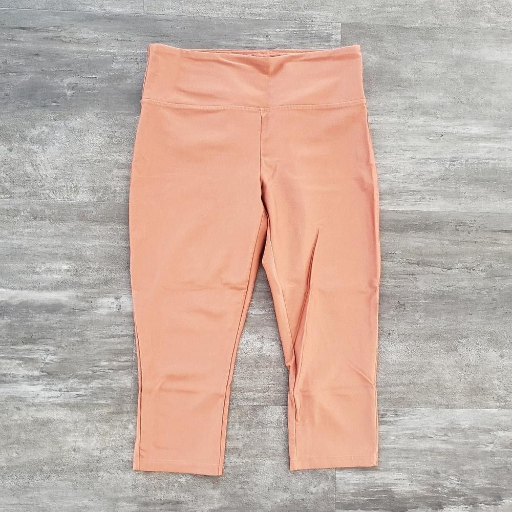 Forever 21 Burnt Orange Metallic F21 Fitted Athletic Capri Size 32" / US 10 / IT 46 - 1 Thumbnail