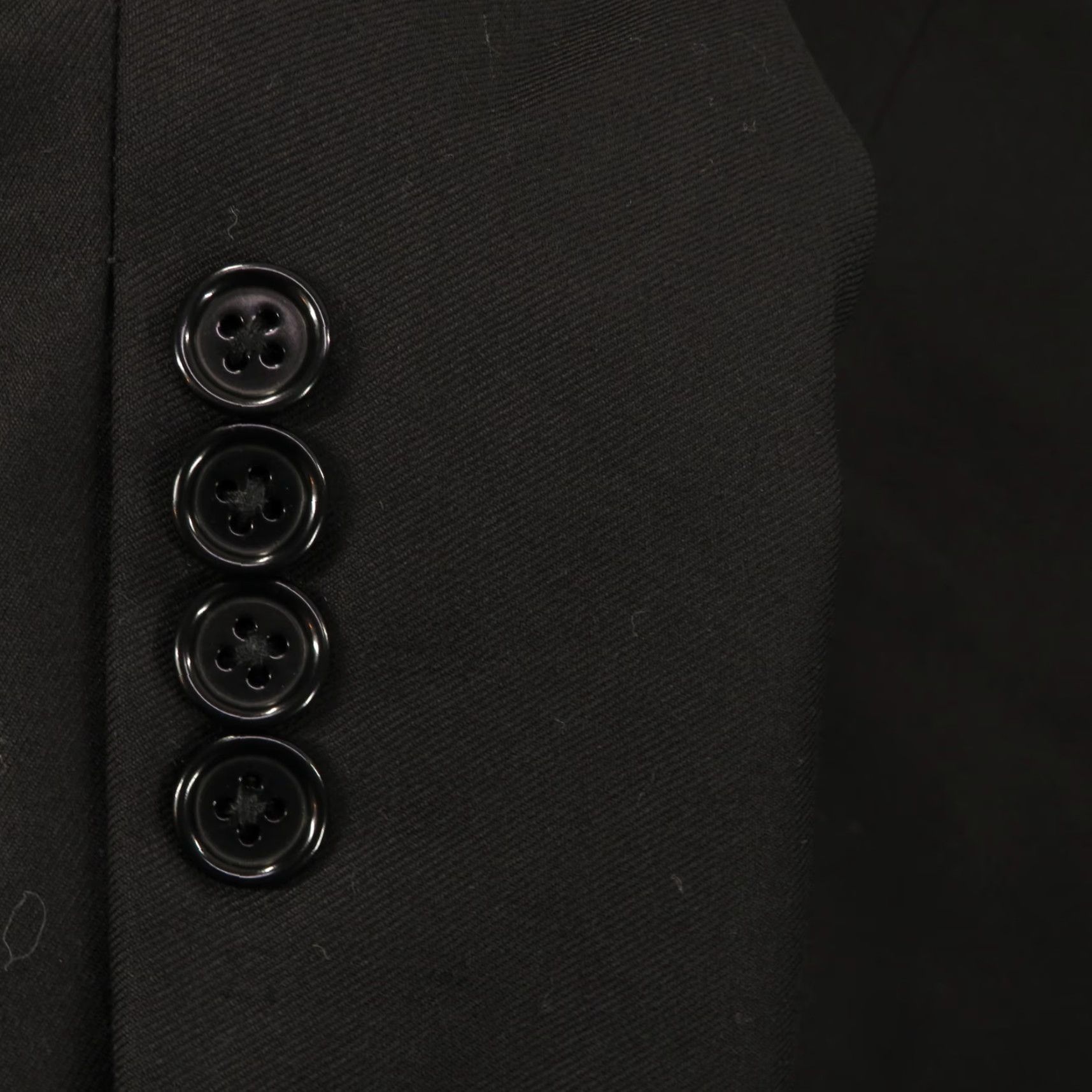 Canali Canali 1934 Blazer Wool Black 44R 2 Button Formal Jacket Single-Breasted Notch Lapel Double-Vented Mens Vintage No N/A Size 44R - 2 Thumbnail