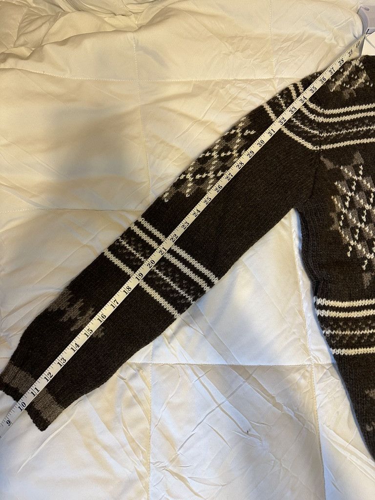 De Bonne Facture Brown Folk Wool-Jacquard Sweater Size US S / EU 44-46 / 1 - 6 Thumbnail