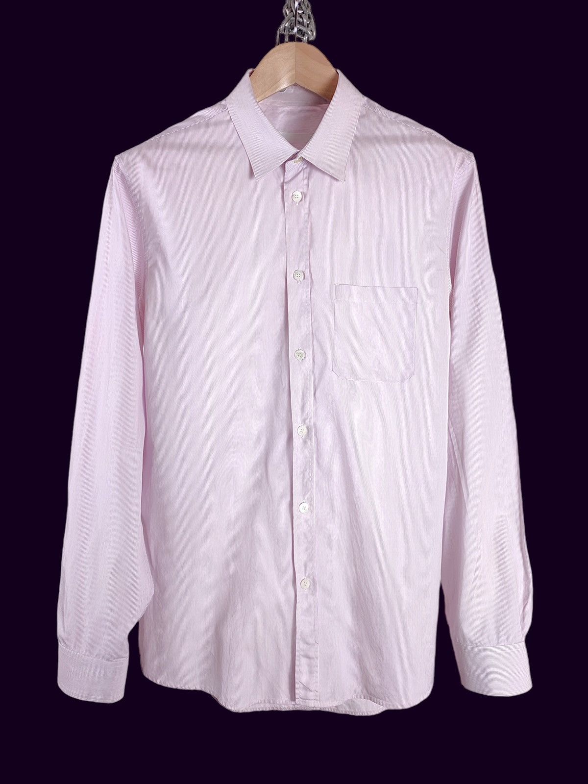 Helmut Lang S/S 2001 Helmut Lang Striped Long Sleeve Shirt Size US XL / EU 56 / 4 - 2 Thumbnail