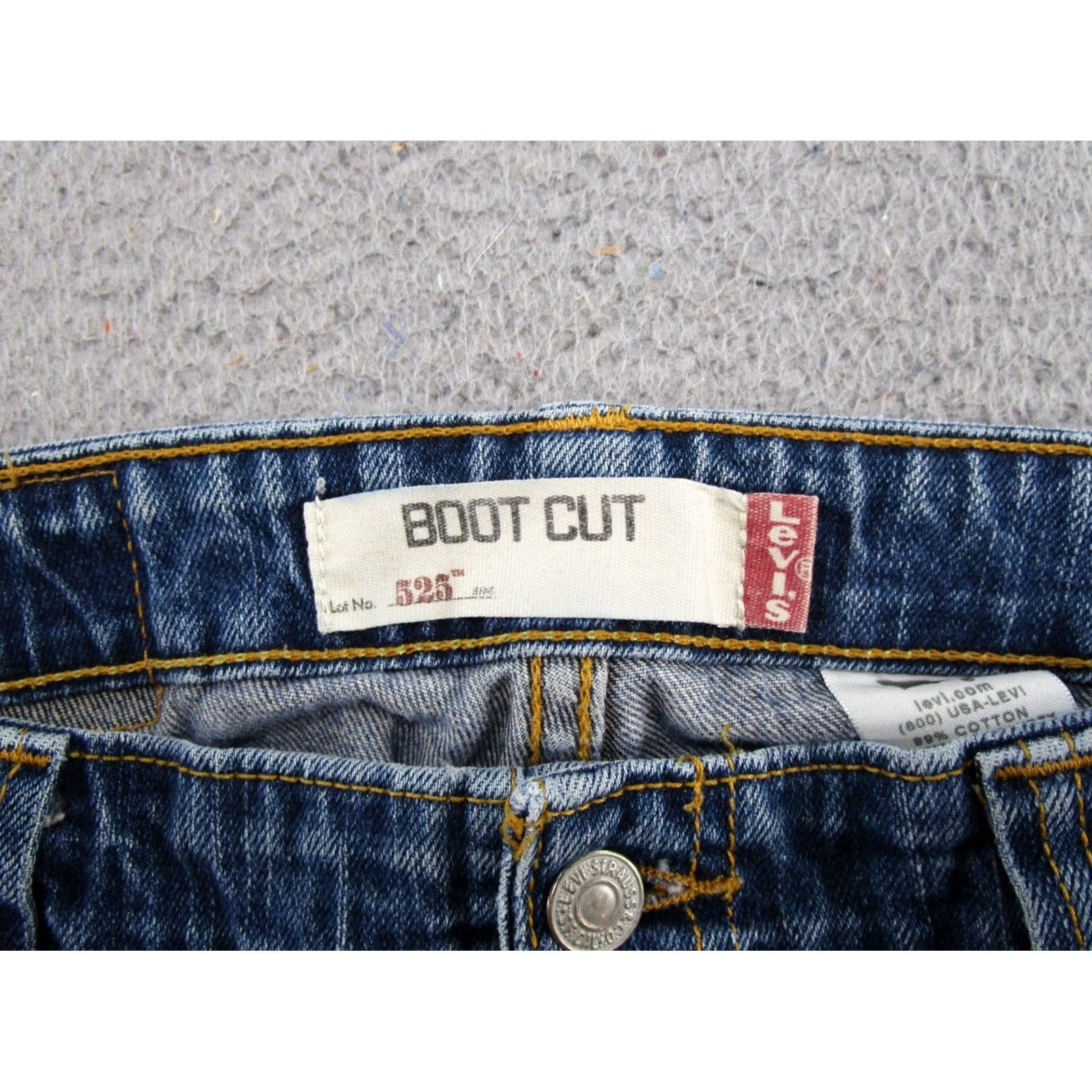 Levi's VINTAGE Levi's 525 Bootcut Jeans Women 12 Blue Denim Stretch 5-Pocket Read Size 34" / US 12 / IT 48 - 4 Thumbnail