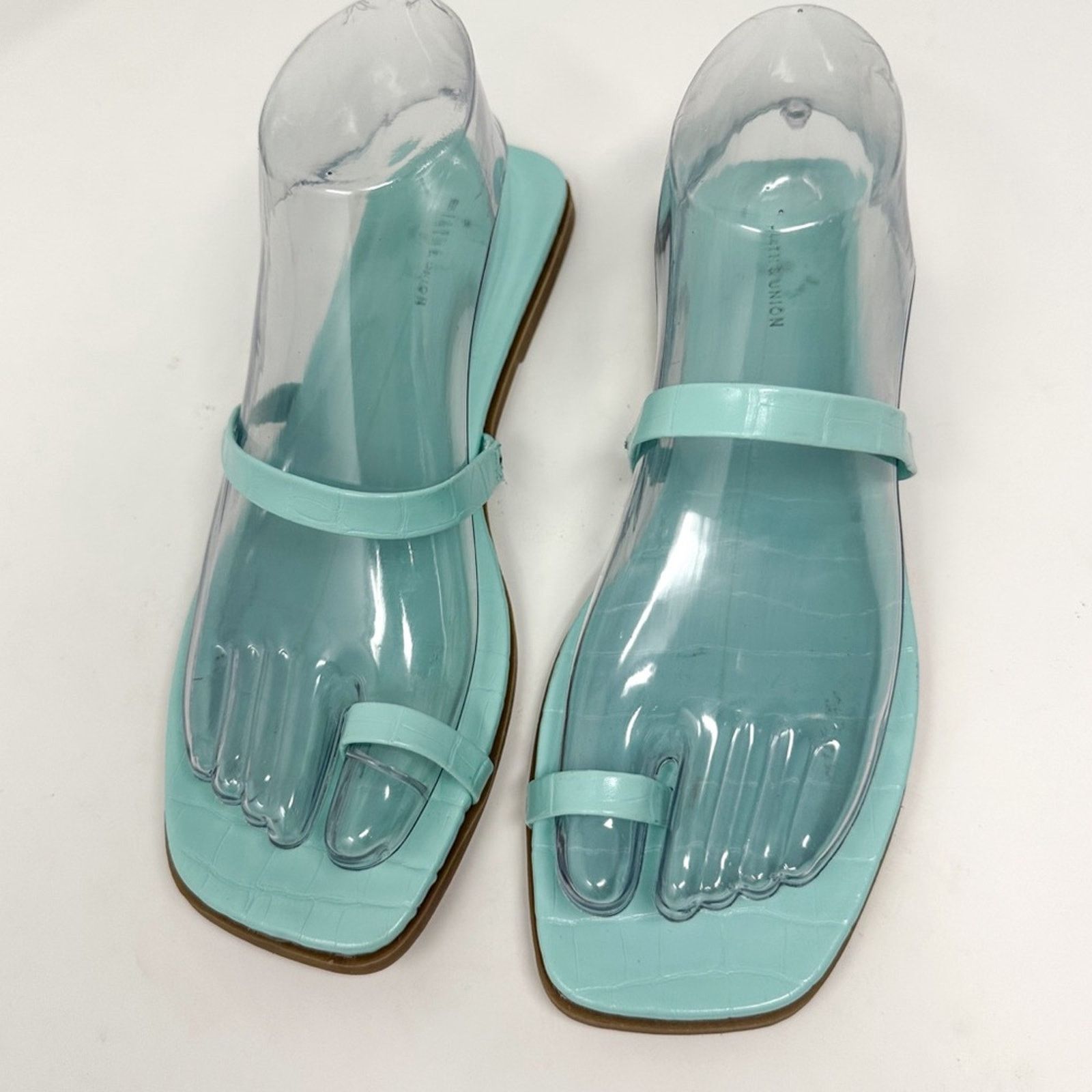 14th & Union 14th & Union Cece Blue Toe Thong Sandals, NEW Size 7 Size US 7 / IT 37 - 6 Thumbnail