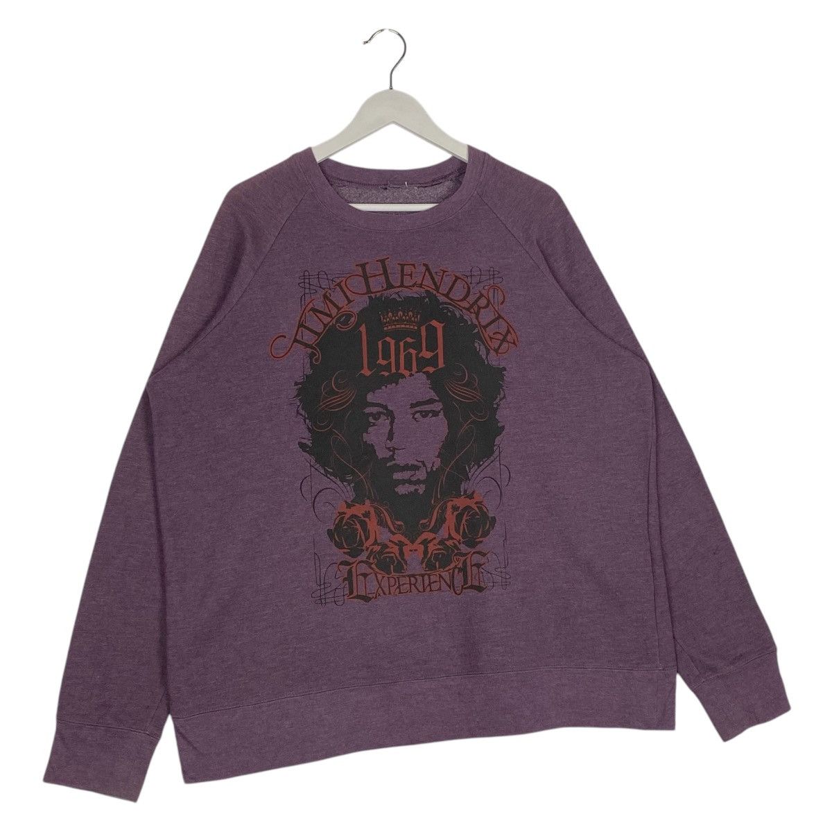 Designer × Jimi Hendrix × Vintage Vintage Jimi Hendrix 1969 Crewneck Sweatshirt Purple Size US L / EU 52-54 / 3 - 3 Thumbnail