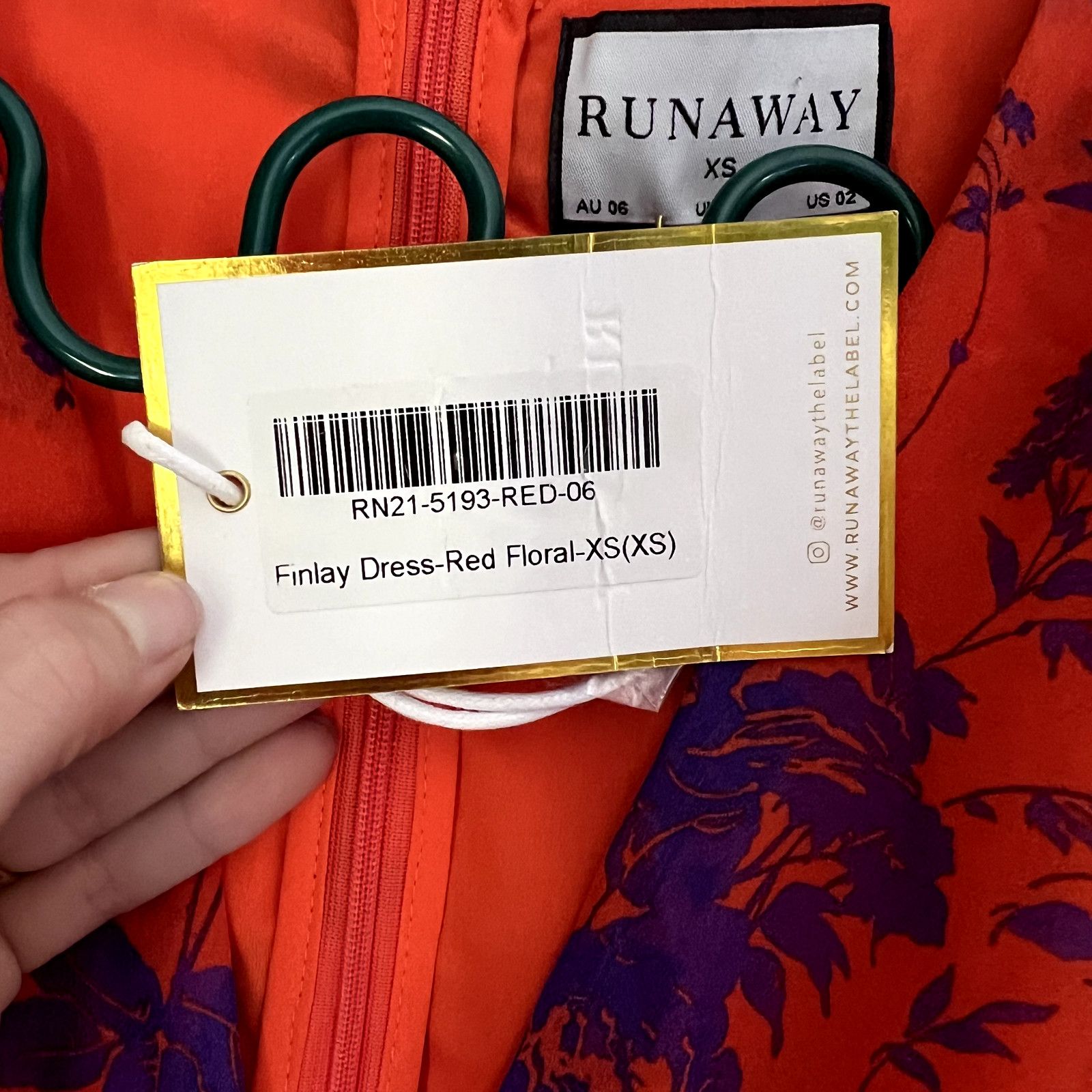 Other NWT Runaway The Label Finlay Mini Floral Dress XS/2 Size XS / US 0-2 / IT 36-38 - 3 Thumbnail