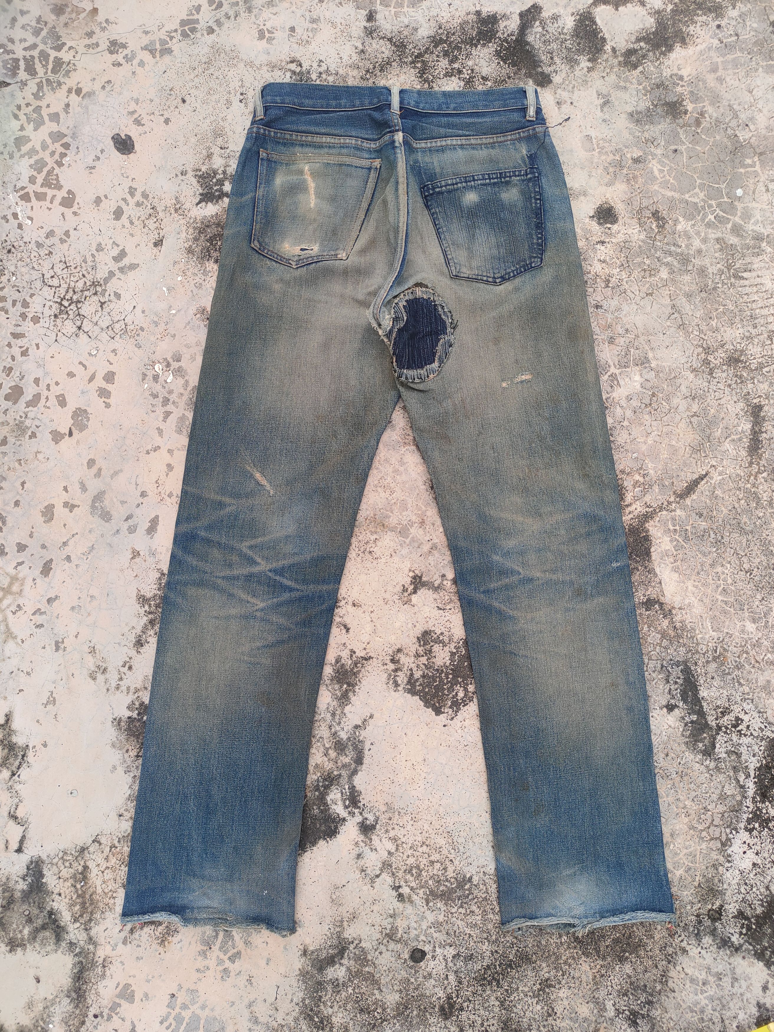 A.P.C. VINTAGE APC RUSTY REDLINE RIPPED JEANS DENIM PANTS Size US 29 - 9 Thumbnail