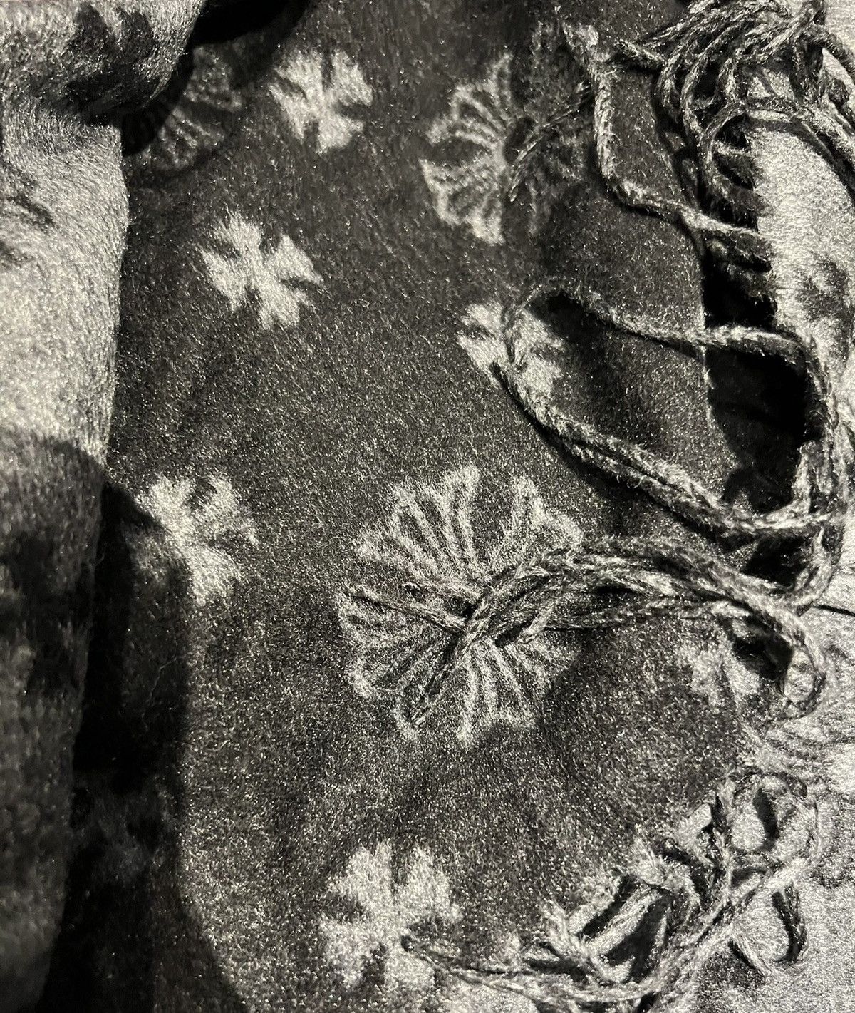 Chrome Hearts NEW Chrome Hearts Logo Silk Throw Blanket with CH invoice Size ONE SIZE - 6 Thumbnail