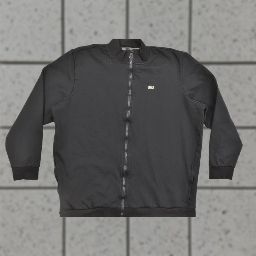 Lacoste Lacoste Jacket Black 2XLT Men Big & Tall Full Zip Fleece Cotton Blend Track Size US XXL / EU 58 / 5 - 1 Thumbnail