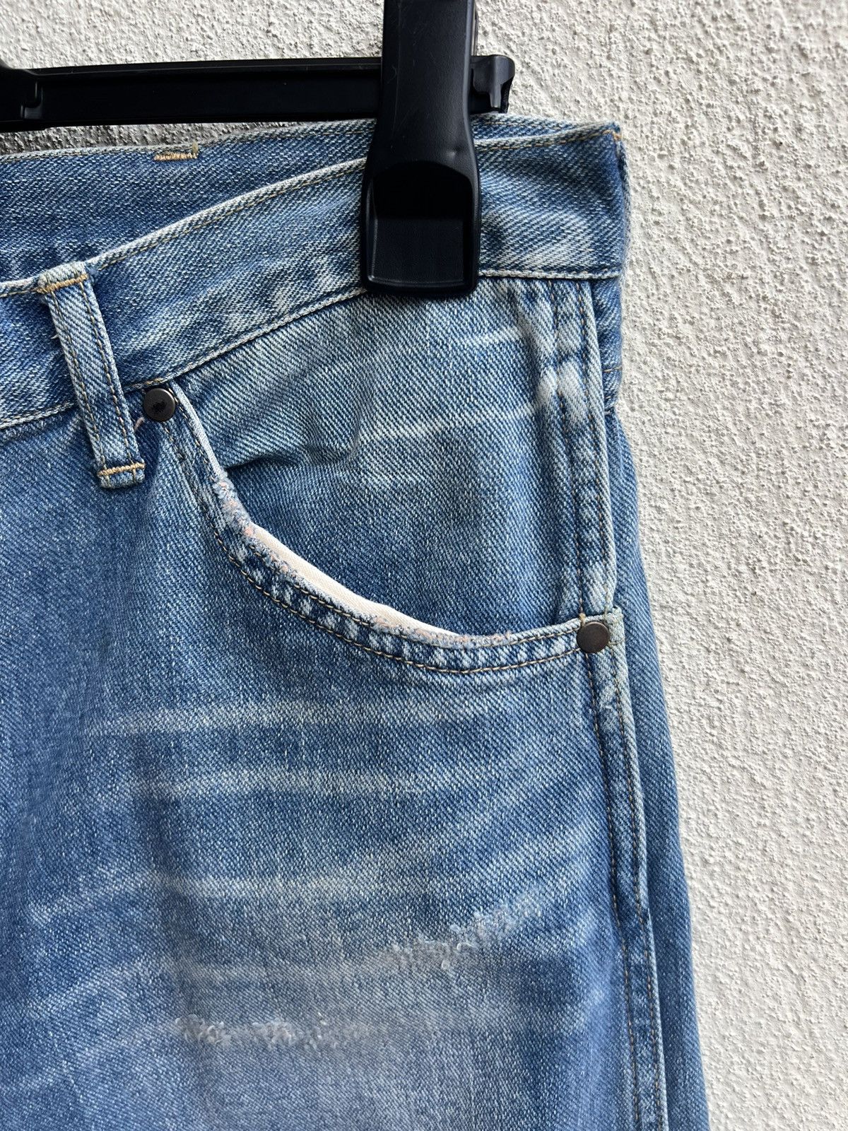 Bape Bathing Ape Nigo Era Wranlger Inspired Distress Denim Jeans Size US 32 / EU 48 - 12 Thumbnail