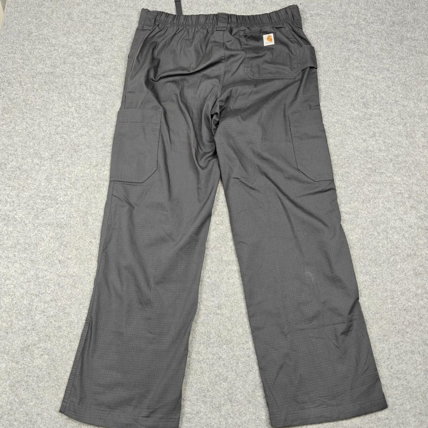 Carhartt Carhartt Pants Mens Medium Gray Force Cargo Ripstop Workwear Outdoor Elastic Size US 31 - 6 Thumbnail