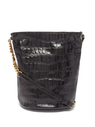 Saint Laurent Paris o1bcso1str1225 Size:OS/Vintage Bucket Bag in Black Size ONE SIZE - 1 Thumbnail