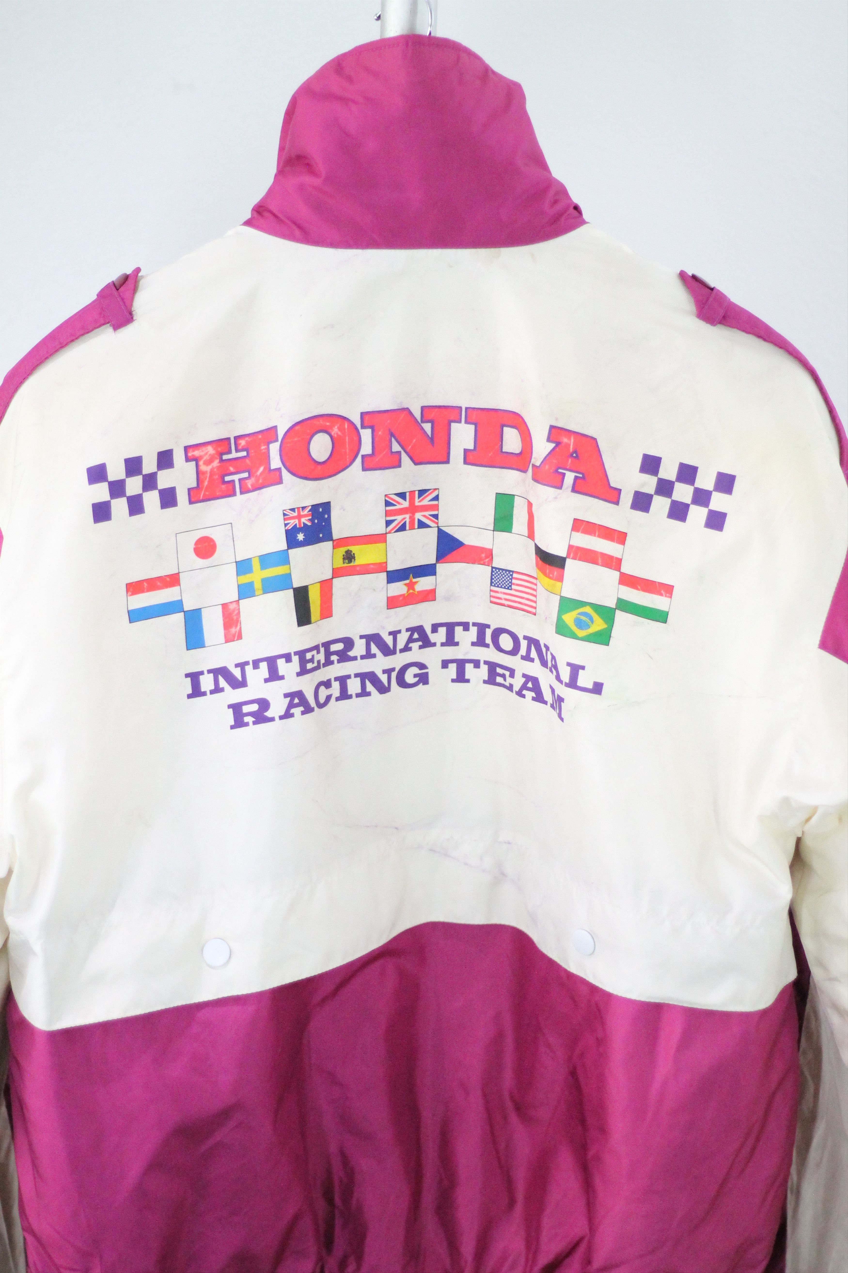 Honda × Vintage RARE! Vintage HONDA INTERNATIONAL RACING TEAM Jacket. Size US L / EU 52-54 / 3 - 9 Thumbnail