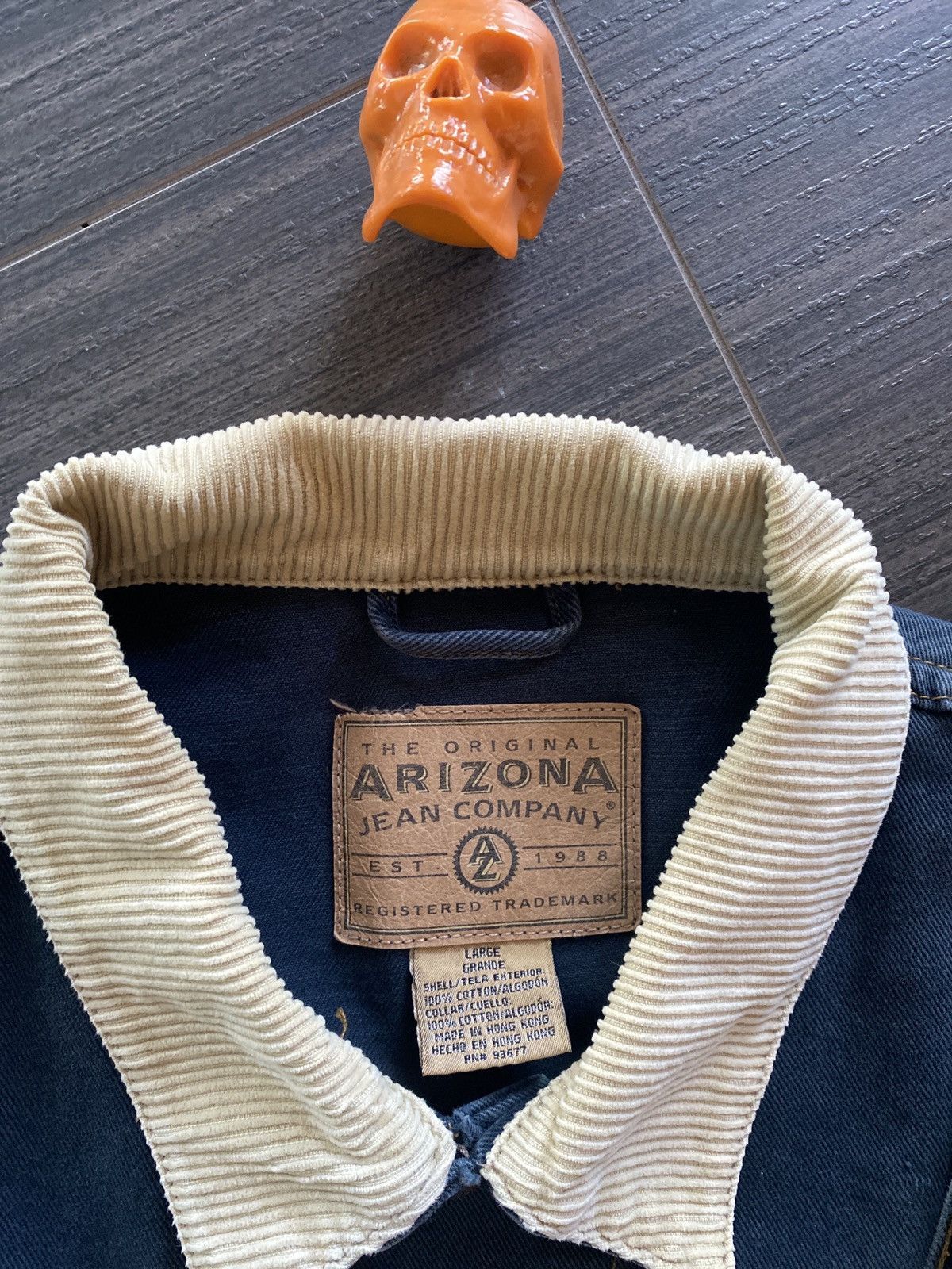 Arizona Jean Co. 90s Arizona Jeans navy trucker jacket L Size US L / EU 52-54 / 3 - 4 Thumbnail