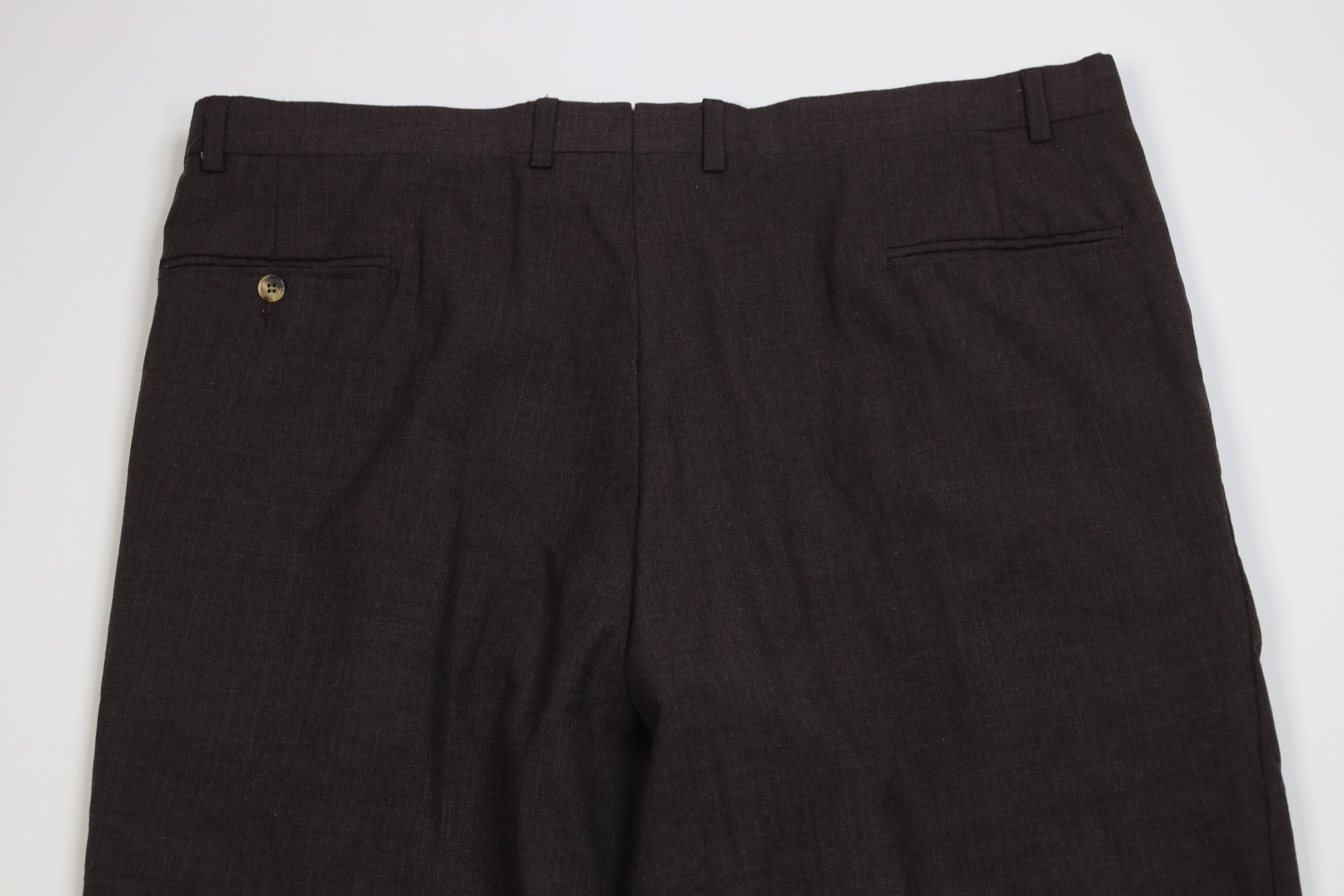 Vintage Vintage 70s Streetwear Knit Wide Leg Chino Pants Brown USA Size US 42 / EU 58 - 9 Thumbnail