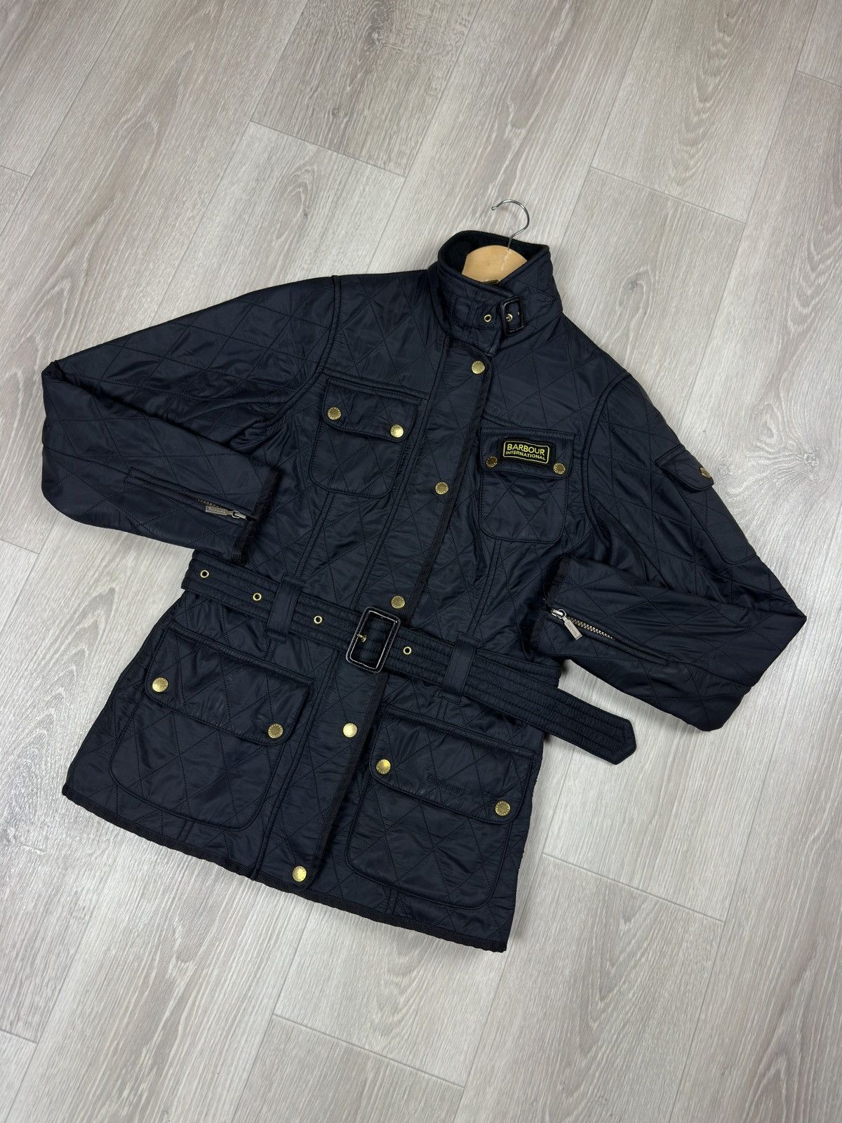 Barbour Barbour International Women Black Polarquilt Jacket Size 4 Size S / US 4 / IT 40 - 3 Thumbnail