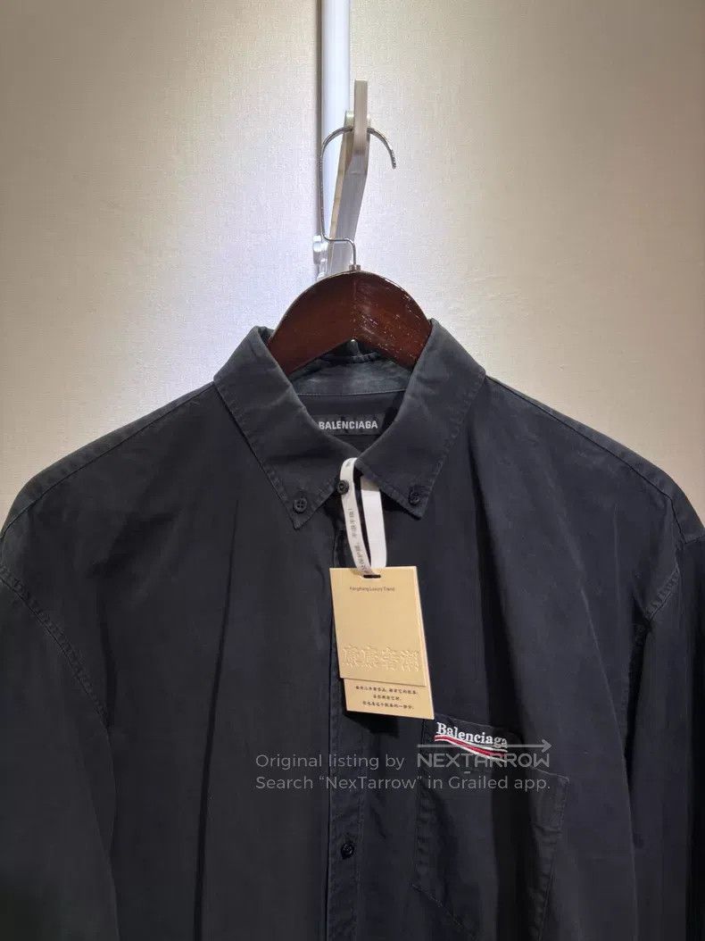 Balenciaga Balenciaga size 37 Coke embroidery black long-sleeve shirt Size US XS / EU 42 / 0 - 3 Thumbnail