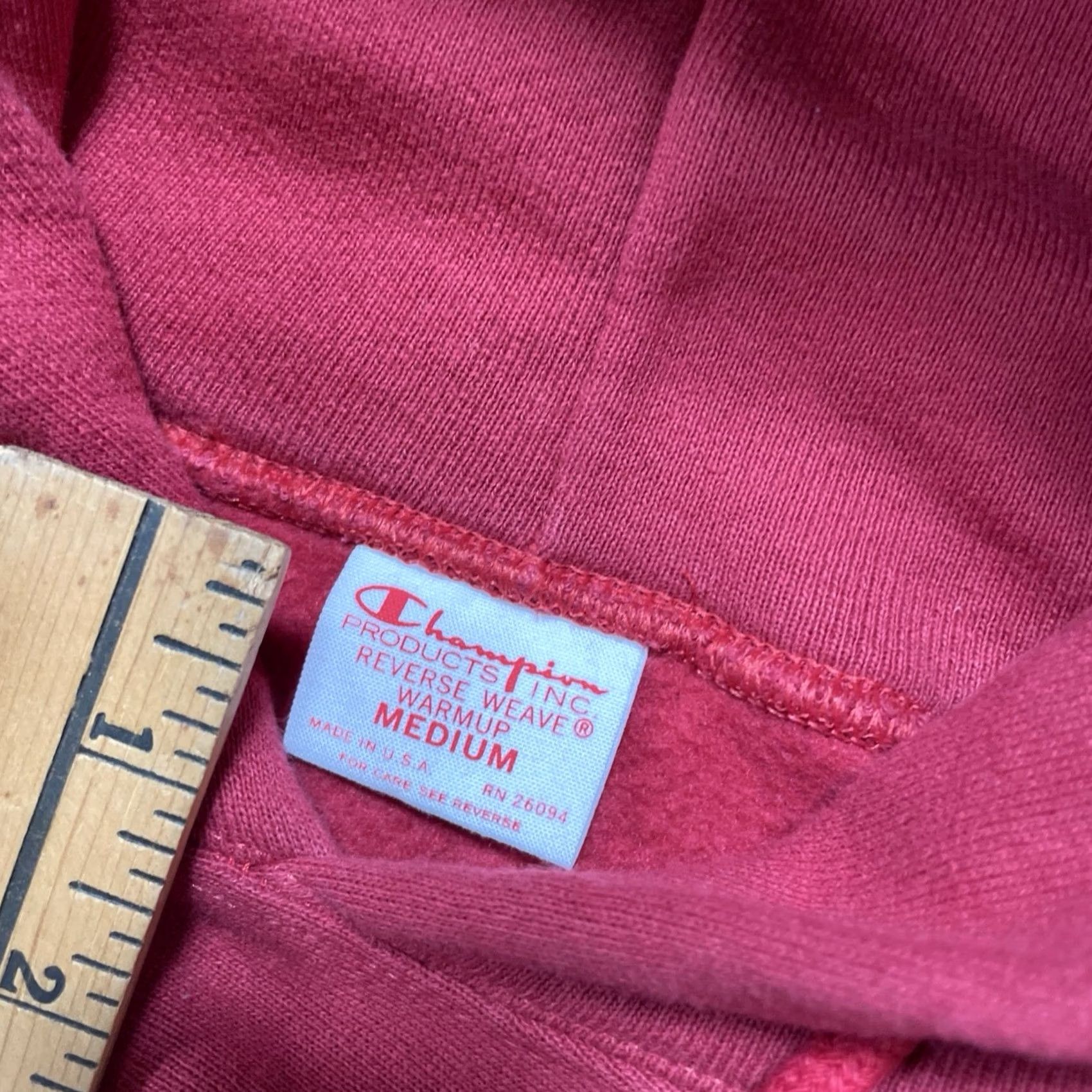 Champion VINTAGE Champion Hooded Sweatshirt USA 70s Reverse Weave Pullover M Adult Size US M / EU 48-50 / 2 - 6 Thumbnail