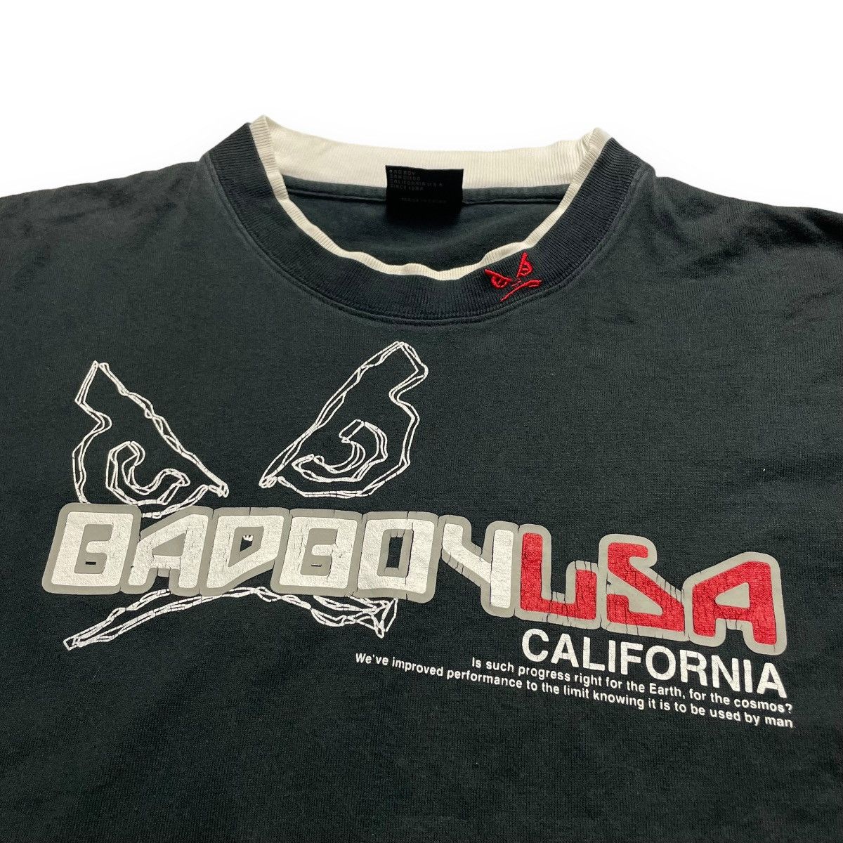 If Six Was Nine × Japanese Brand × Le Grande Bleu (L.G.B.) BAD BOY DOUBLE LAYER BIG LOGO SPELL OUT TSHIRT Size US M / EU 48-50 / 2 - 4 Thumbnail
